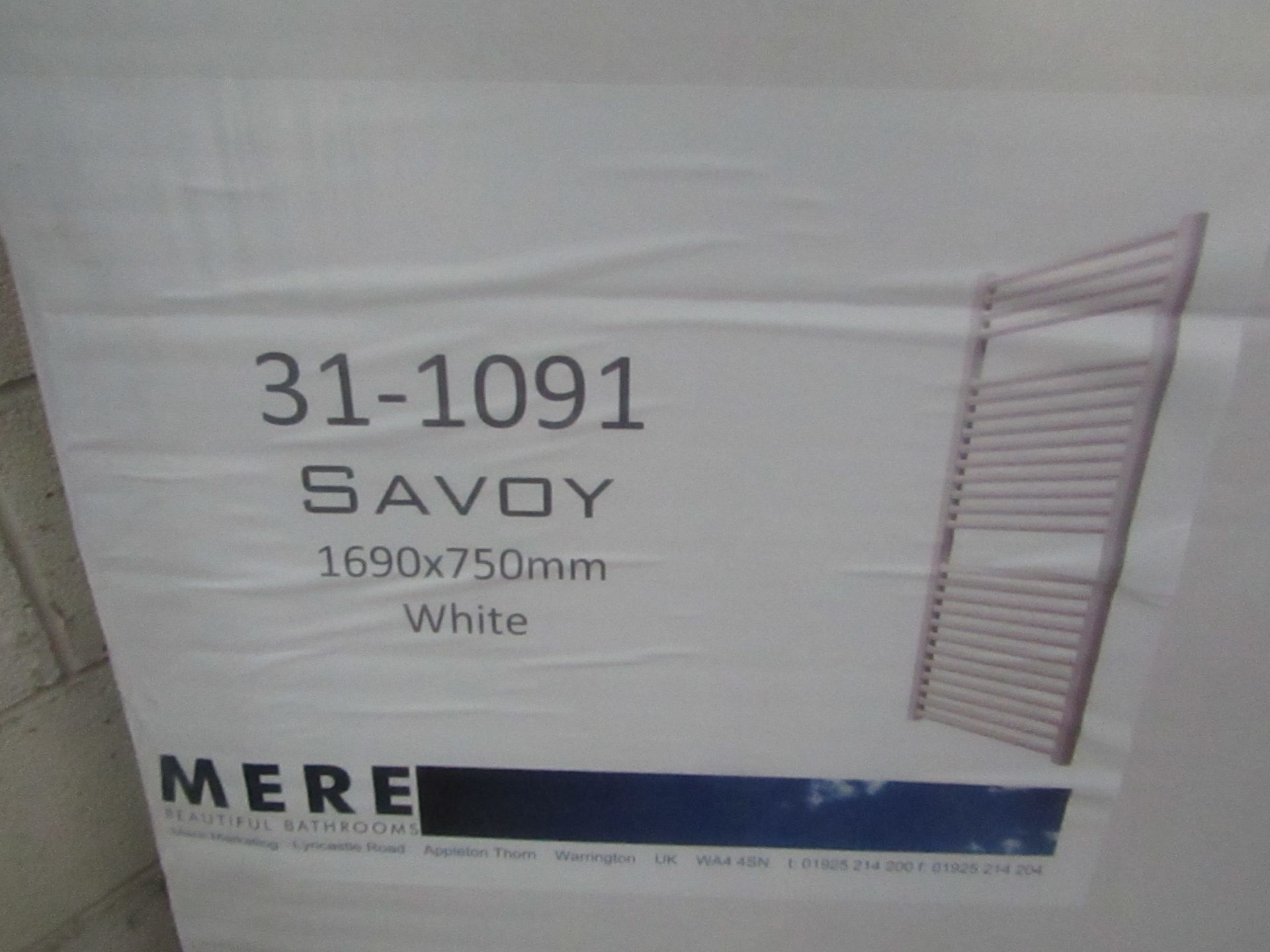 Mere Savoy 1690x750mm Chrome Towel rail - New.