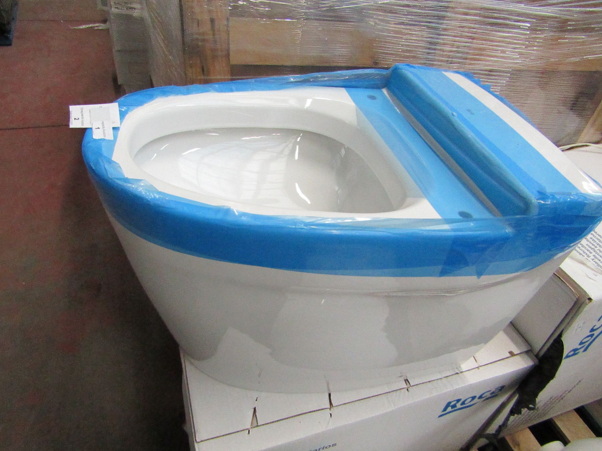 Roca Khroma toilet pan (no seat), new and boxed. RRP with seat £456.99