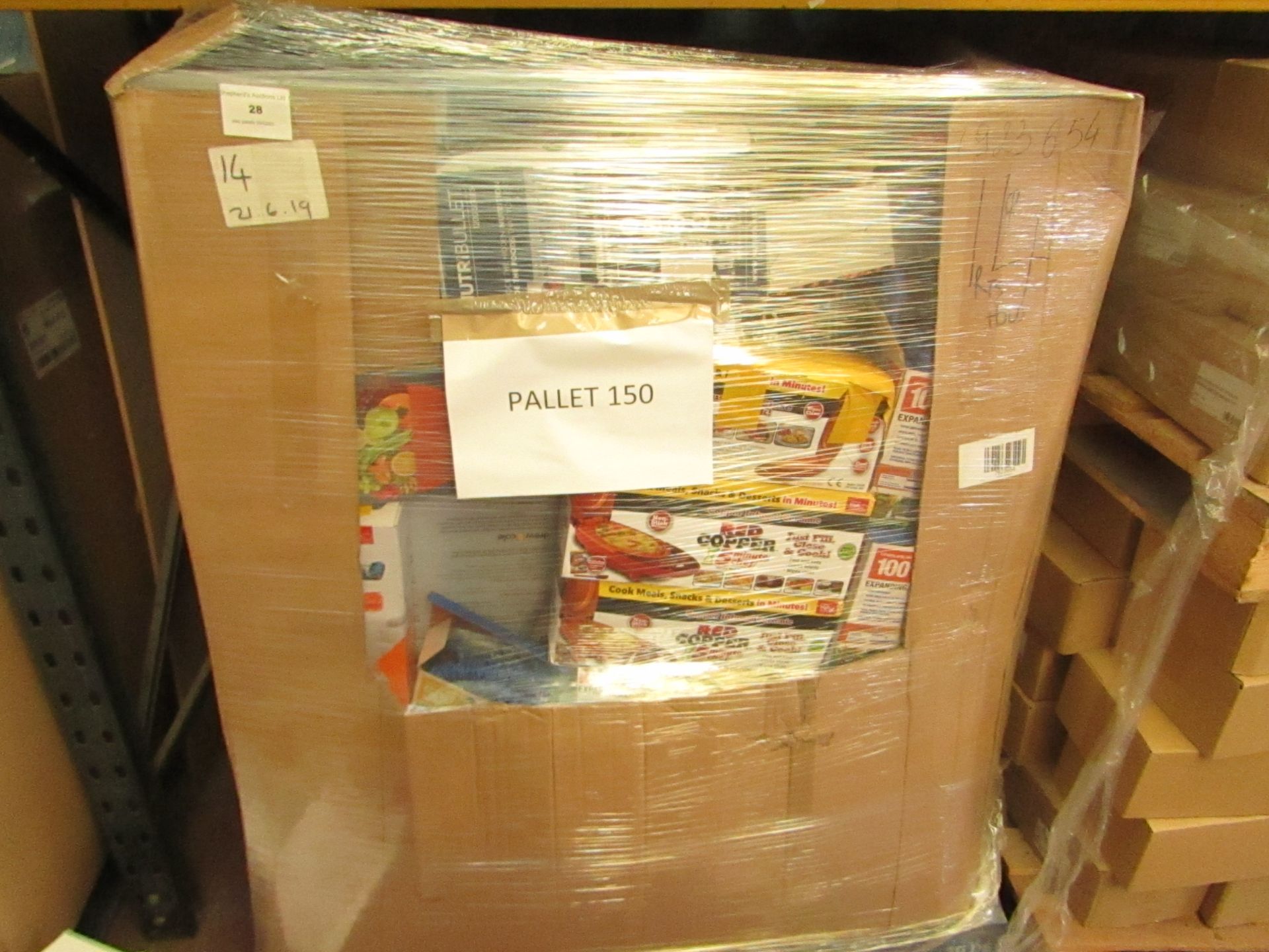 | APPROX 86X | THE PALLET CONTAINS NUTRI BULLETS, NUBREEZE, MAXI GLIDERS, RED COPPER CHEFS, XHOSES