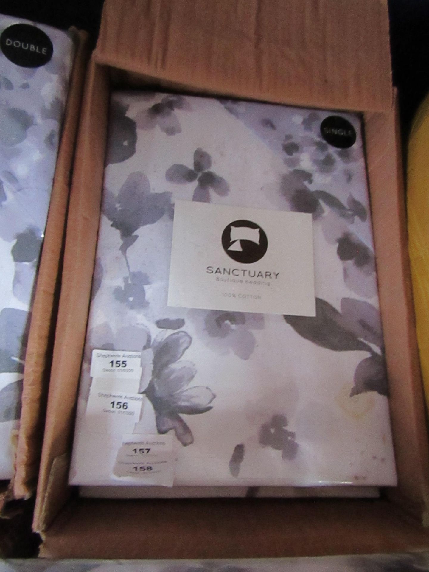 Sanctuary Elissia Single  Reversible Duvet Set,100 % Cotton RRP £49.99 New & Packaged