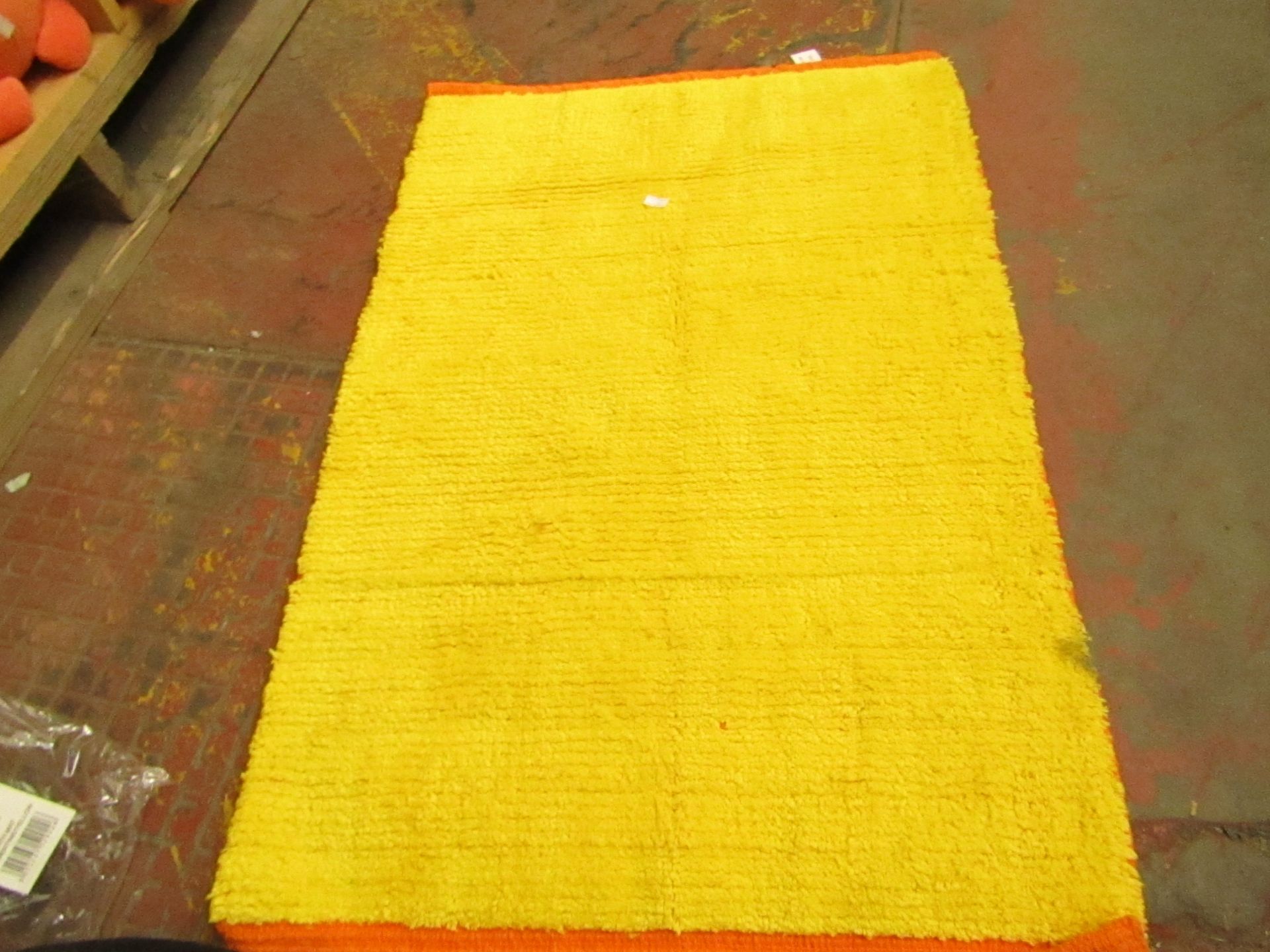 Bath Mat - Clementine & Yellow - Packaged.