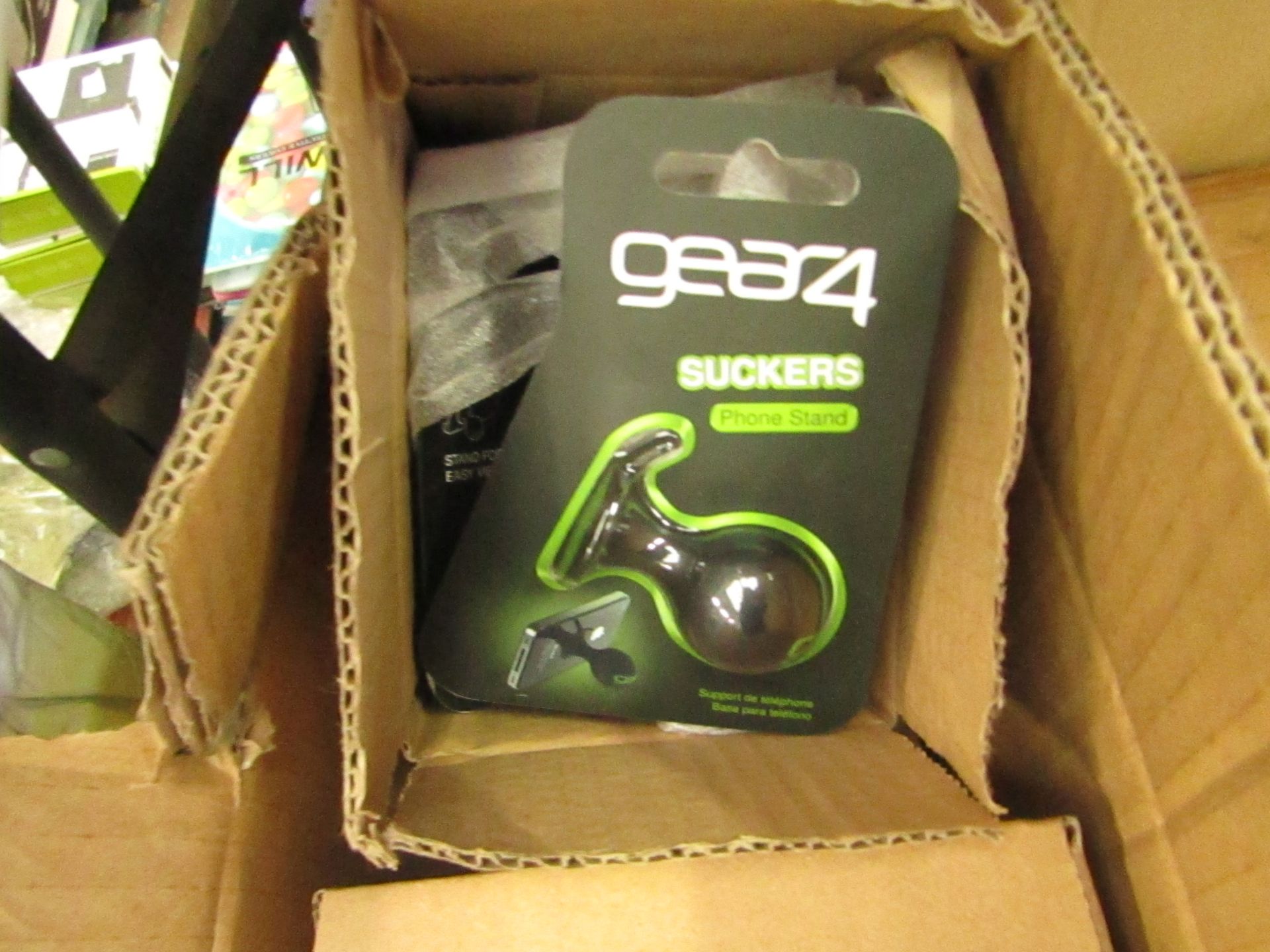 5x Gear4 - Phone Stand Suckers - Packaged and Boxed.