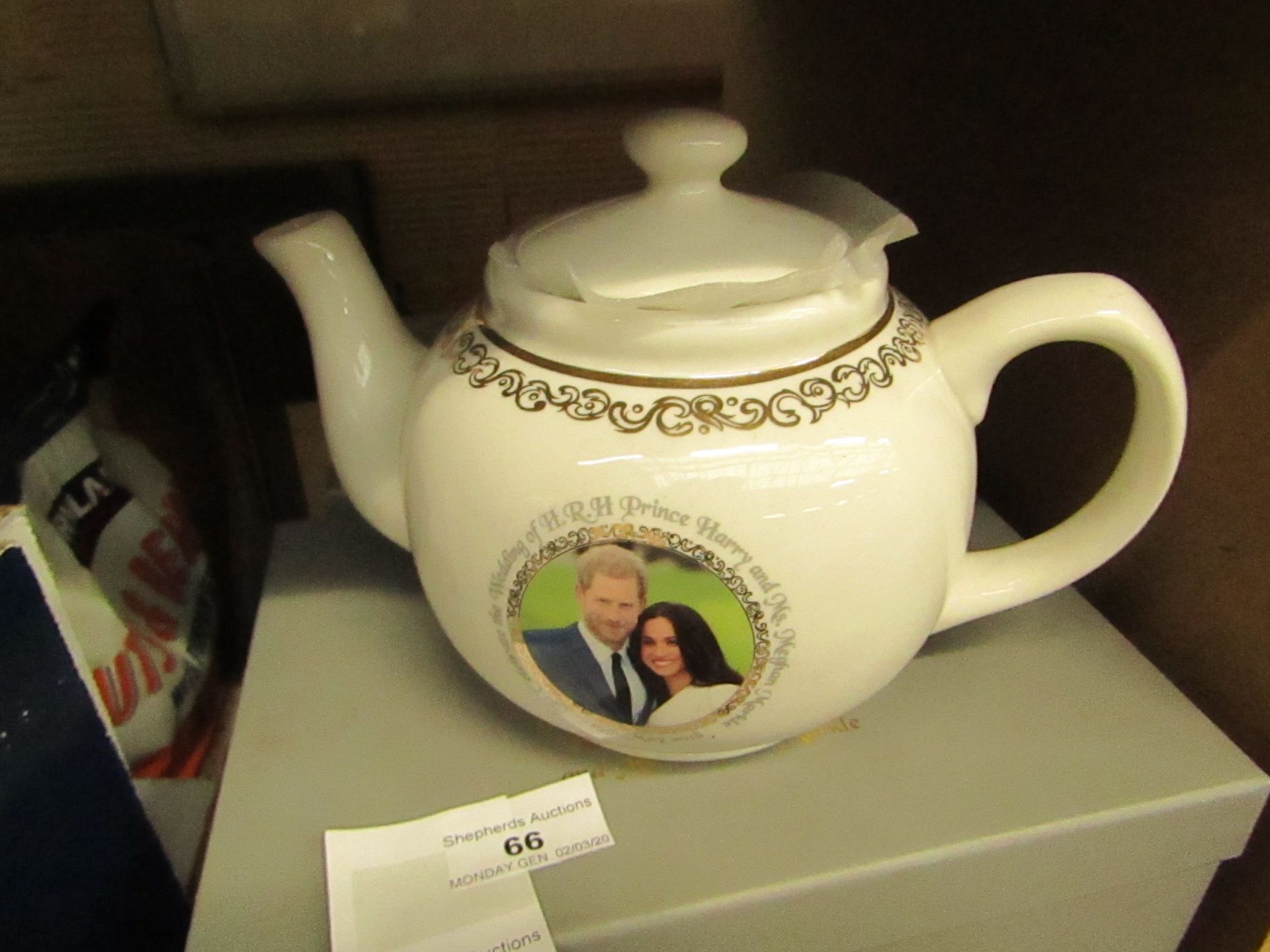 Tea Pot To Celebrate Megan & Harry's Wedding. New & Boxed