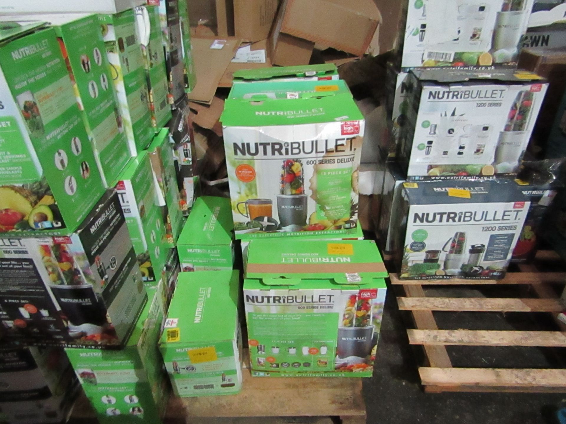 | 29x | NUTRI BULLETT 600 DELUXE | BOXED & UNCHECKED | NO ONLINE RE SALE | SKU C5060191467346 |