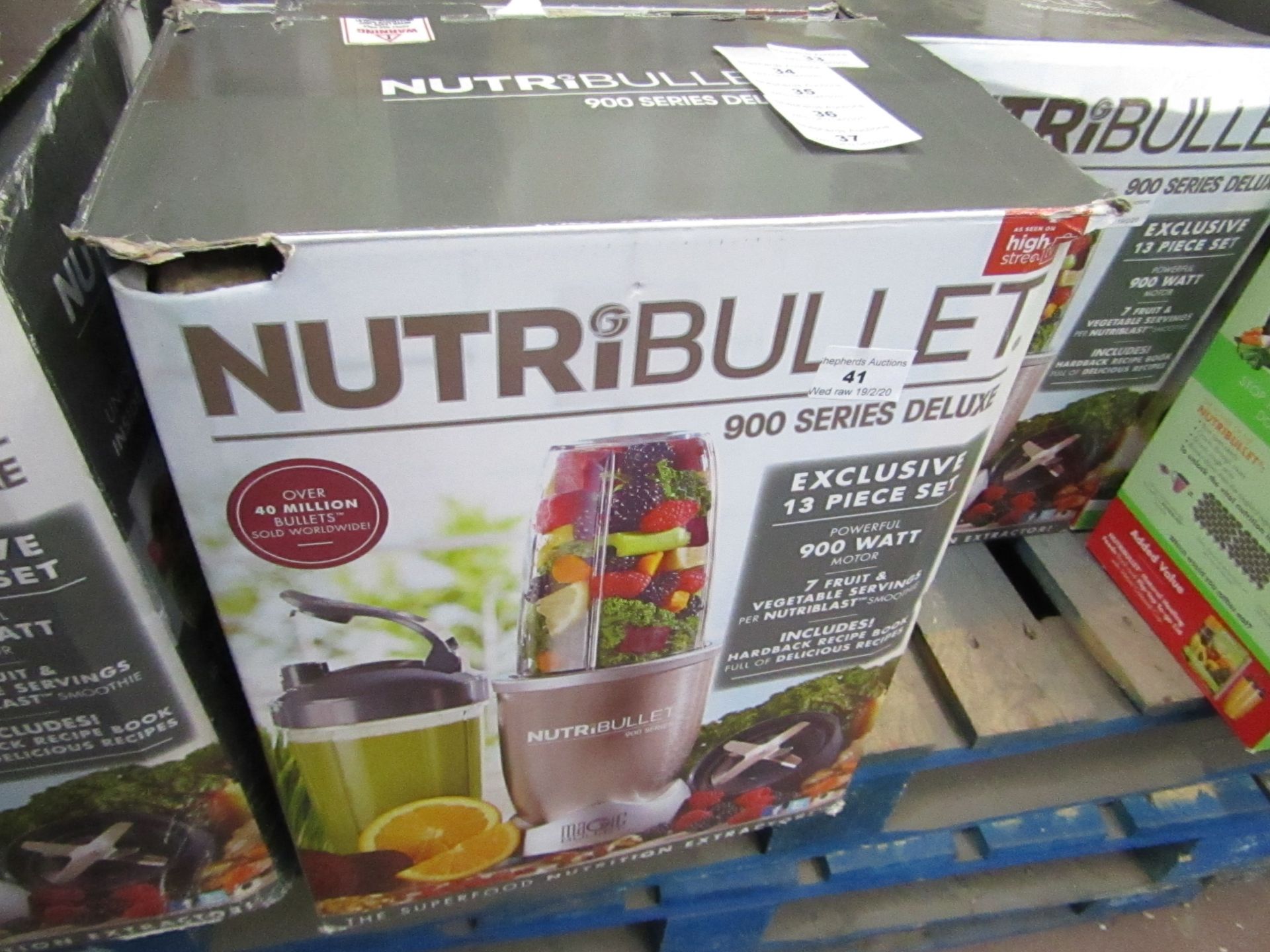 | 1x | NUTRIBULLET 900 SERIES DELUXE | UNCHECKED AND BOXED | NO ONLINE RE-SALE | SKU C5060191463409