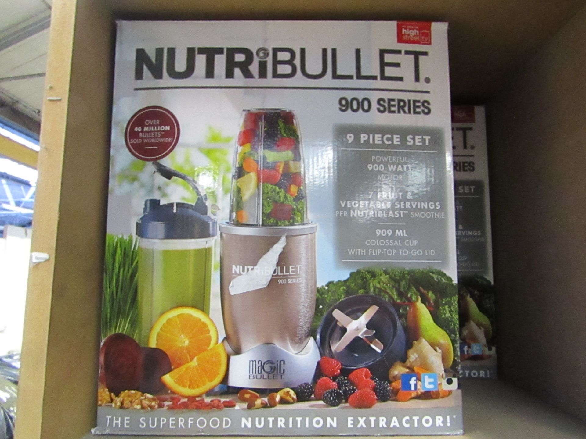 | 1x | NUTRIBULLET 900 SERIES | UNCHECKED AND BOXED | NO ONLINE RE-SALE | SKU C5060191467353 |