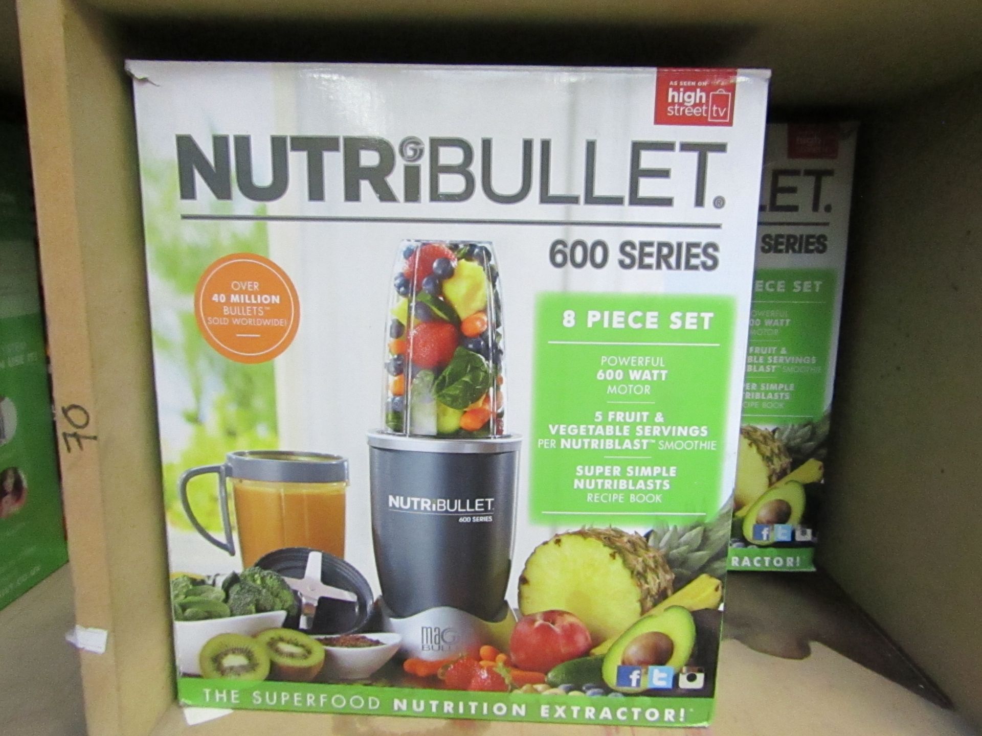 | 1X | NUTRIBULLET 600 SERIES | UNCHECKED AND BOXED | NO ONLINE RE-SALE | SKU C5060191467346 |