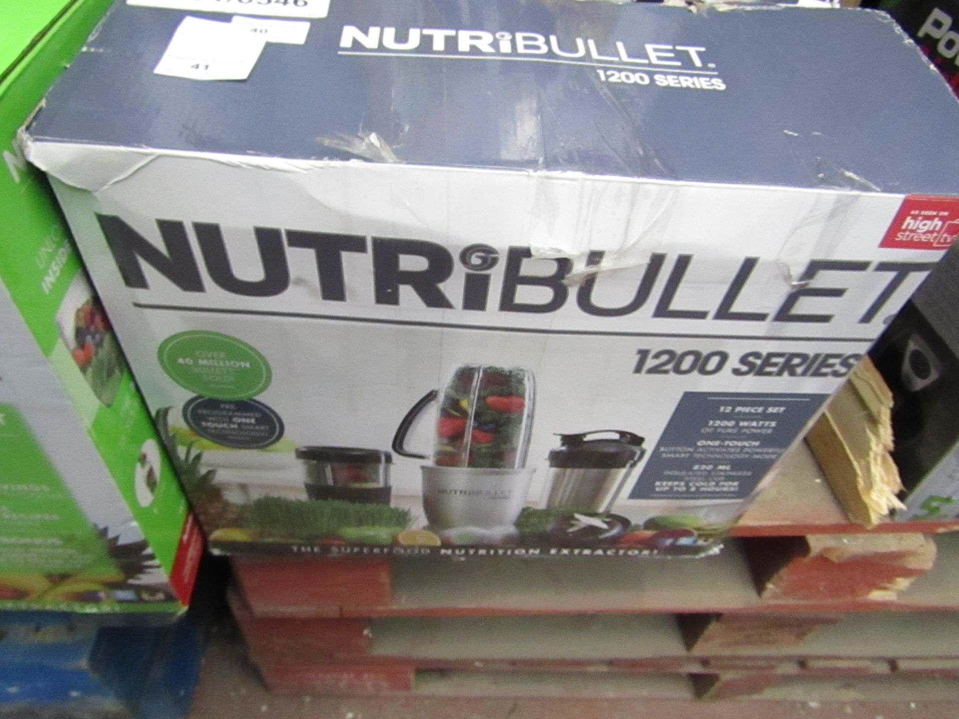 | 1x | NUTRIBULLET 1200 SERIES | UNCHECKED AND BOXED | NO ONLINE RE-SALE | SKU C5060191464758 |