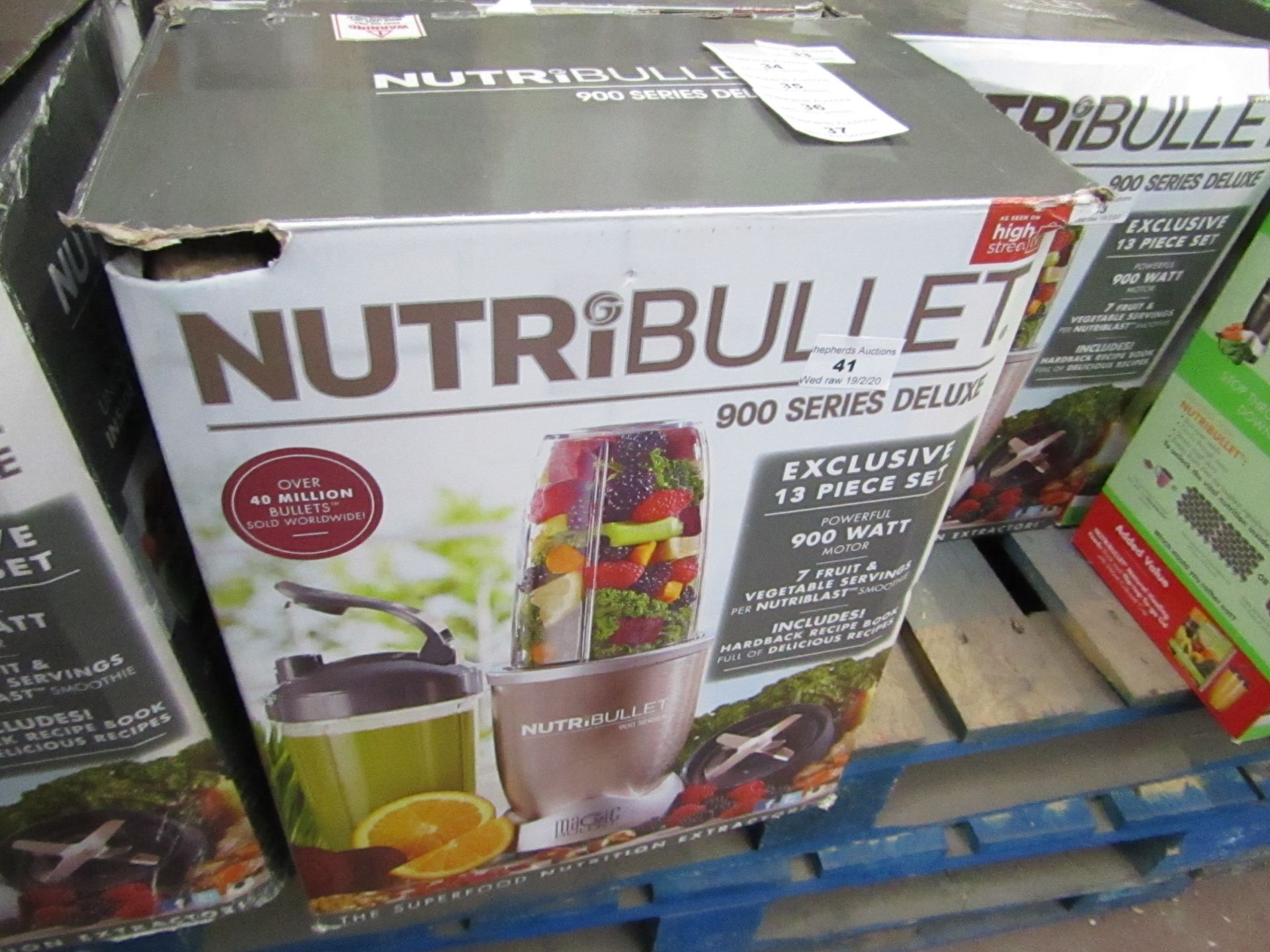 | 1x | NUTRIBULLET 900 SERIES DELUXE | UNCHECKED AND BOXED | NO ONLINE RE-SALE | SKU C5060191463409
