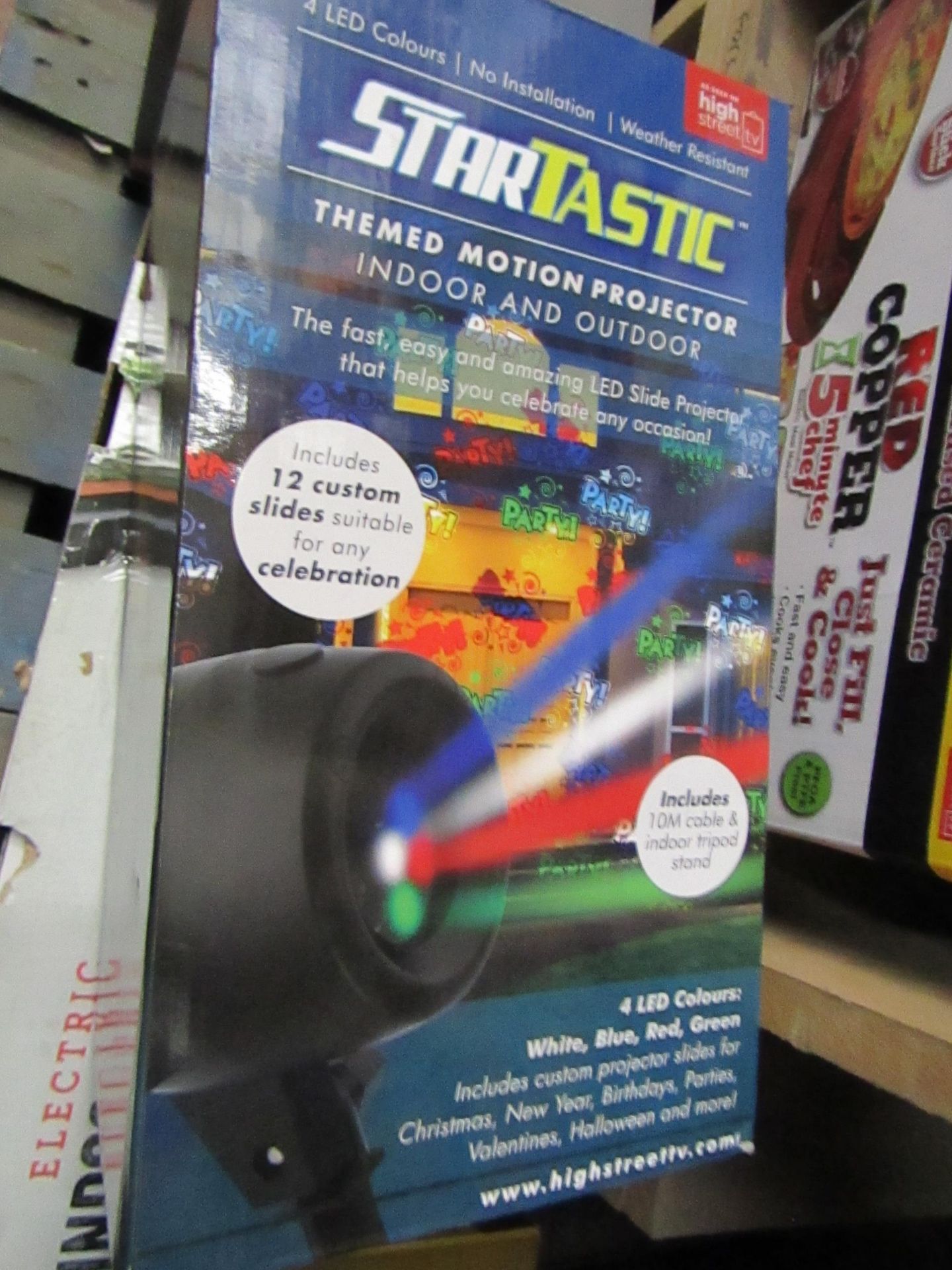 | 1x | STARTASTIC ACTION LASER PROJECTOR | UNTESTED & BOXED | NO ONLINE RE-SALE | SKU - | RRP £29.