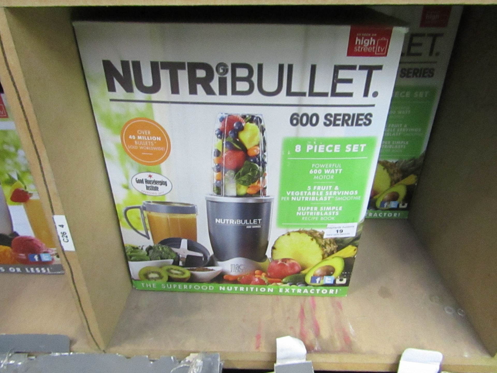 | 1X | NUTRIBULLET 600 SERIES | UNCHECKED AND BOXED | NO ONLINE RE-SALE | SKU C5060191467346 |