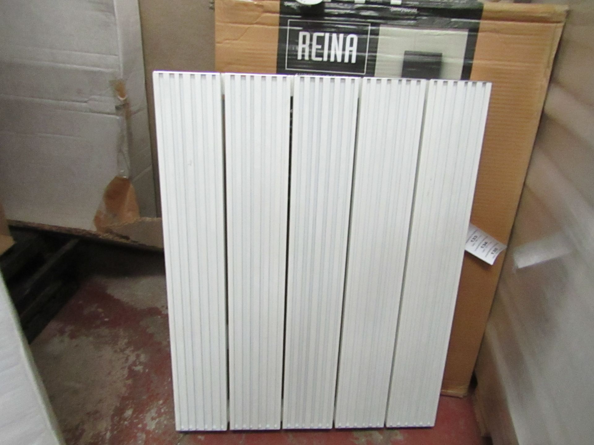 REINA ENZO - Aluminium wall Radiator, White - 470x600mm