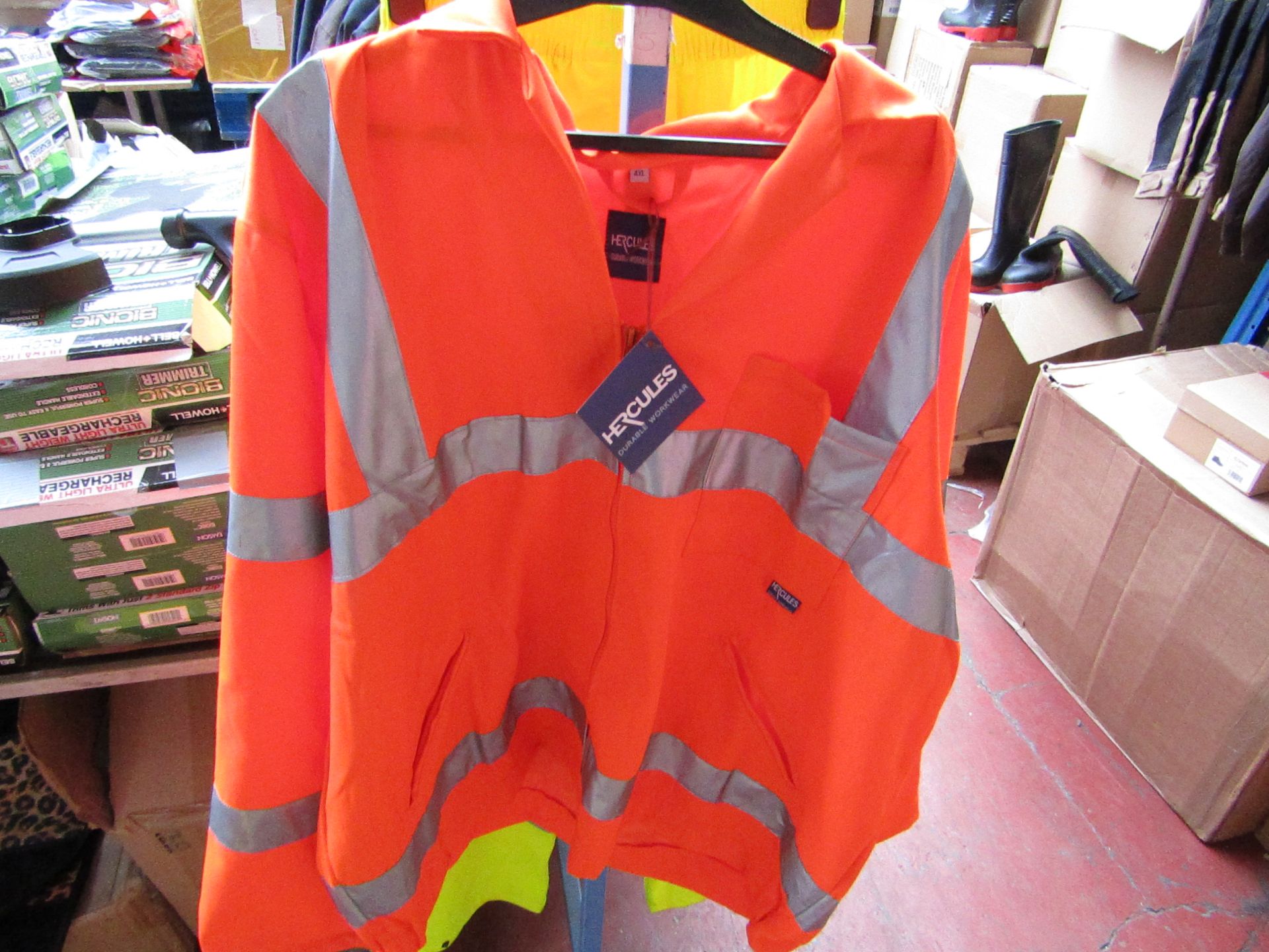 Hercules Hi Viz work jacket, new, size 3XL