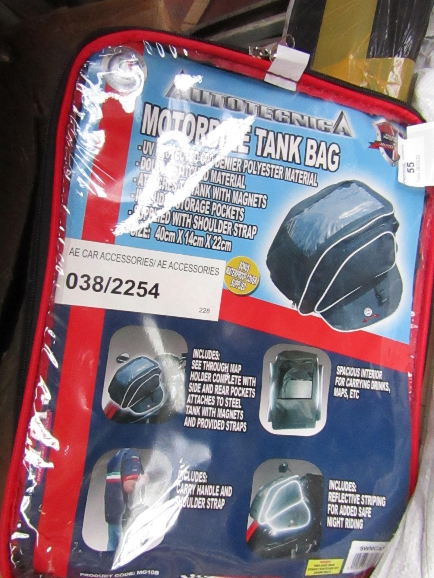 Motor Bike Tank Travel Bag, new in packaging