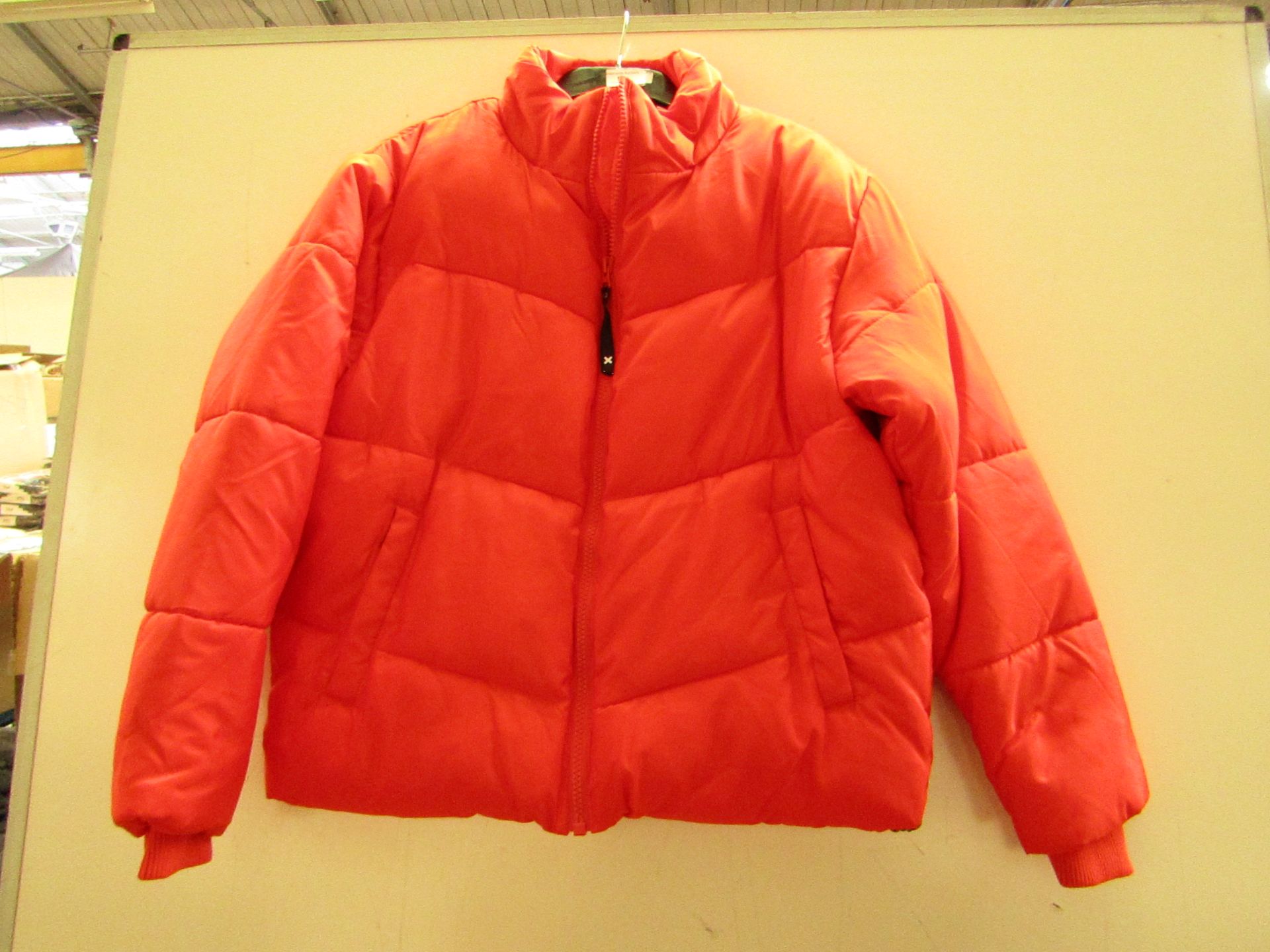 Collusion X Mens Red Padded Jacket szie S new