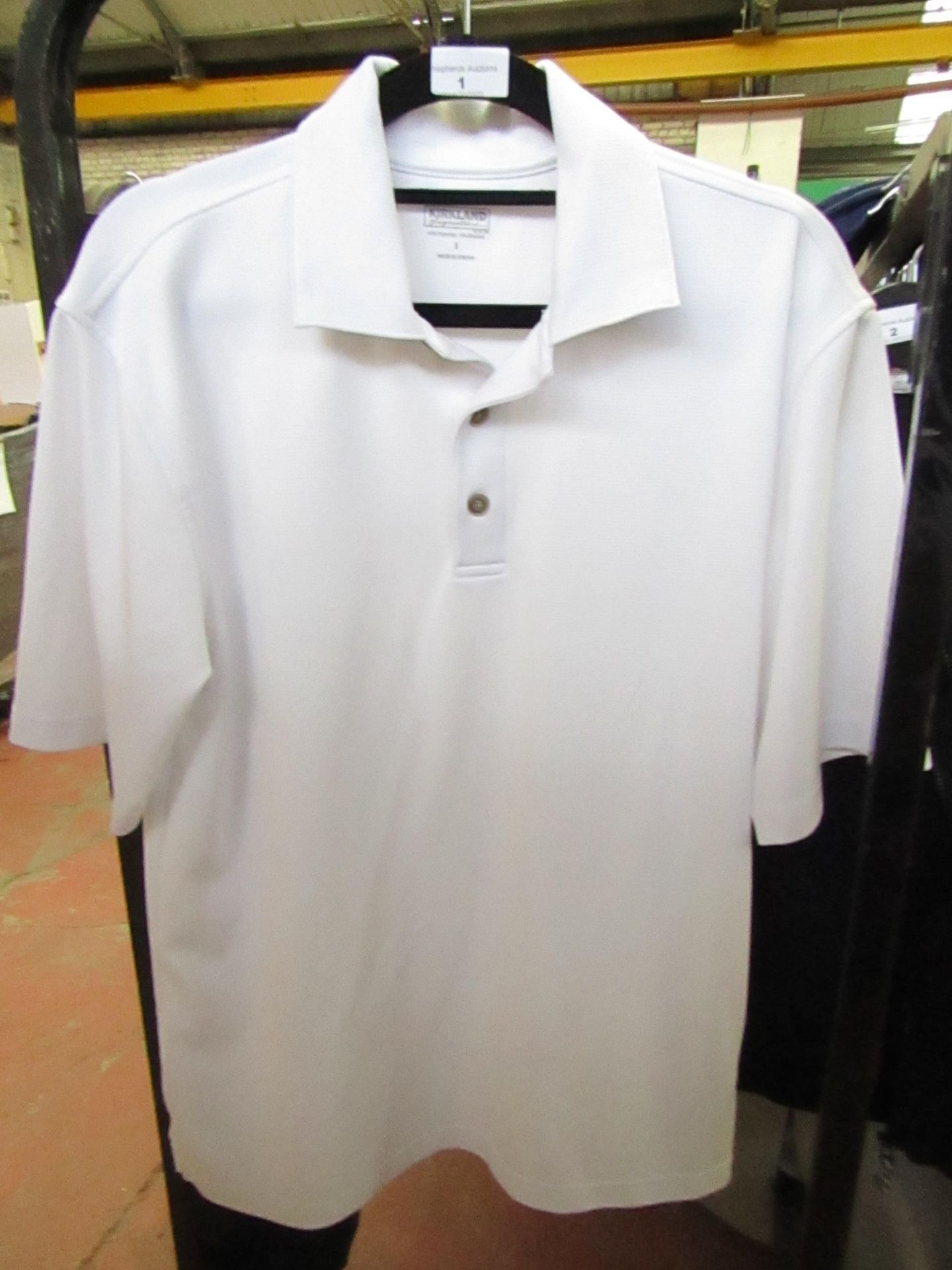 Kirkland Signature Mens Performance Polo Shirt size S new