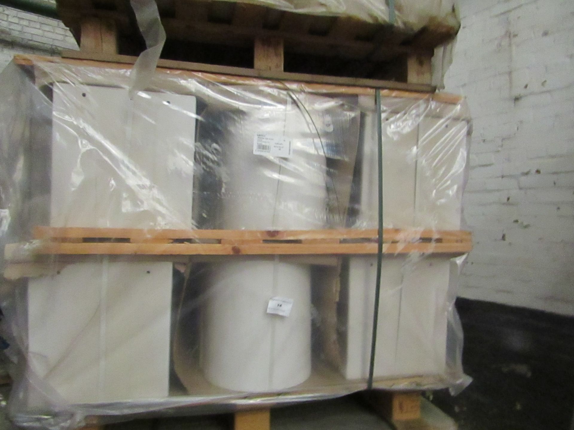 Pallet of 30x Lecico Riveirea toilet cisterns, new