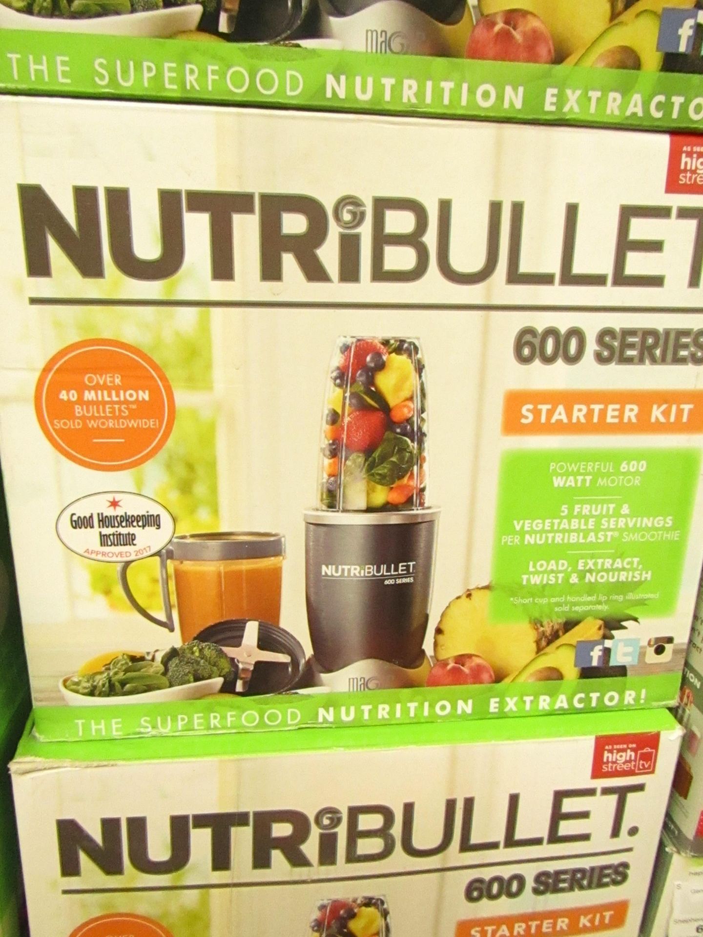 | 1x | NUTRIBULLET 600 SERIES STARTER KIT | UNCHECKED AND BOXED | NO ONLINE RE-SALE | SKU
