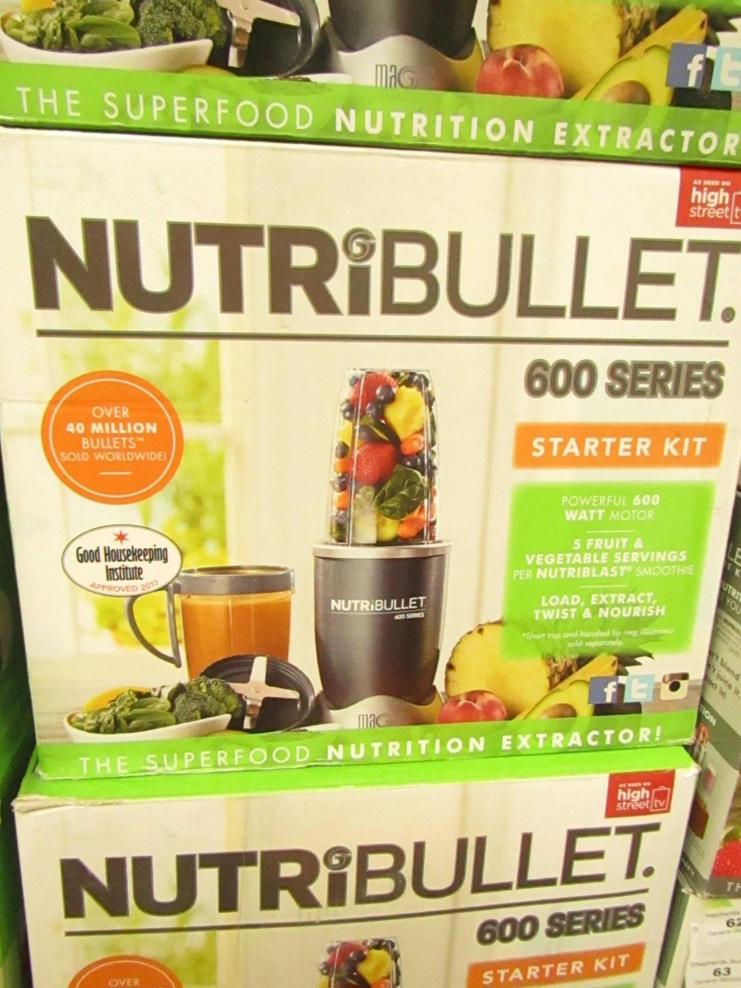 | 1x | NUTRIBULLET 600 SERIES STARTER KIT | UNCHECKED AND BOXED | NO ONLINE RE-SALE | SKU