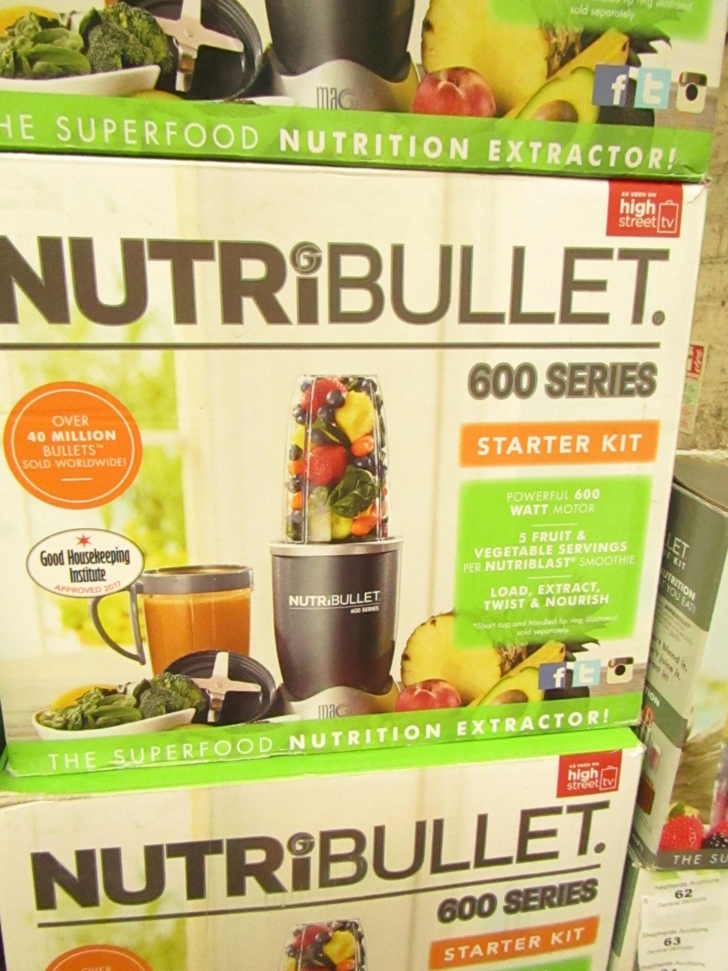 | 1x | NUTRIBULLET 600 SERIES STARTER KIT | UNCHECKED AND BOXED | NO ONLINE RE-SALE | SKU