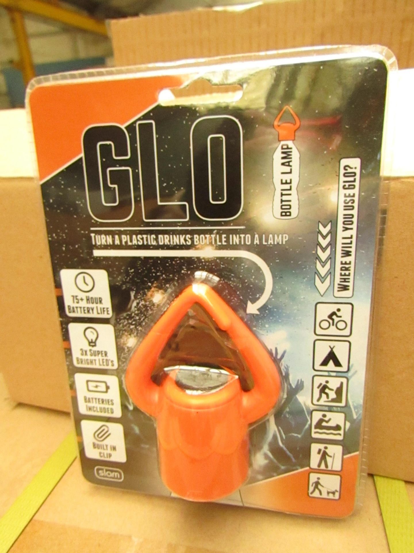 Box of 12 x Glo - Bottle Lamp - RRP œ12 each on Amazon All Packaged & Boxed.