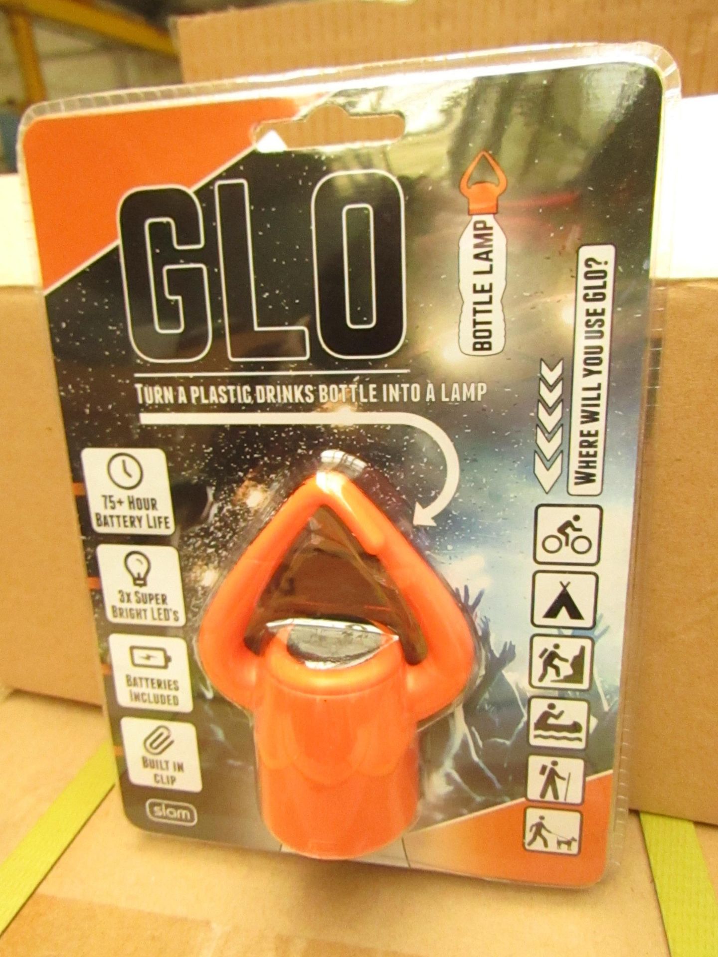 Box of 12 x Glo - Bottle Lamp - RRP œ12 each on Amazon All Packaged & Boxed.