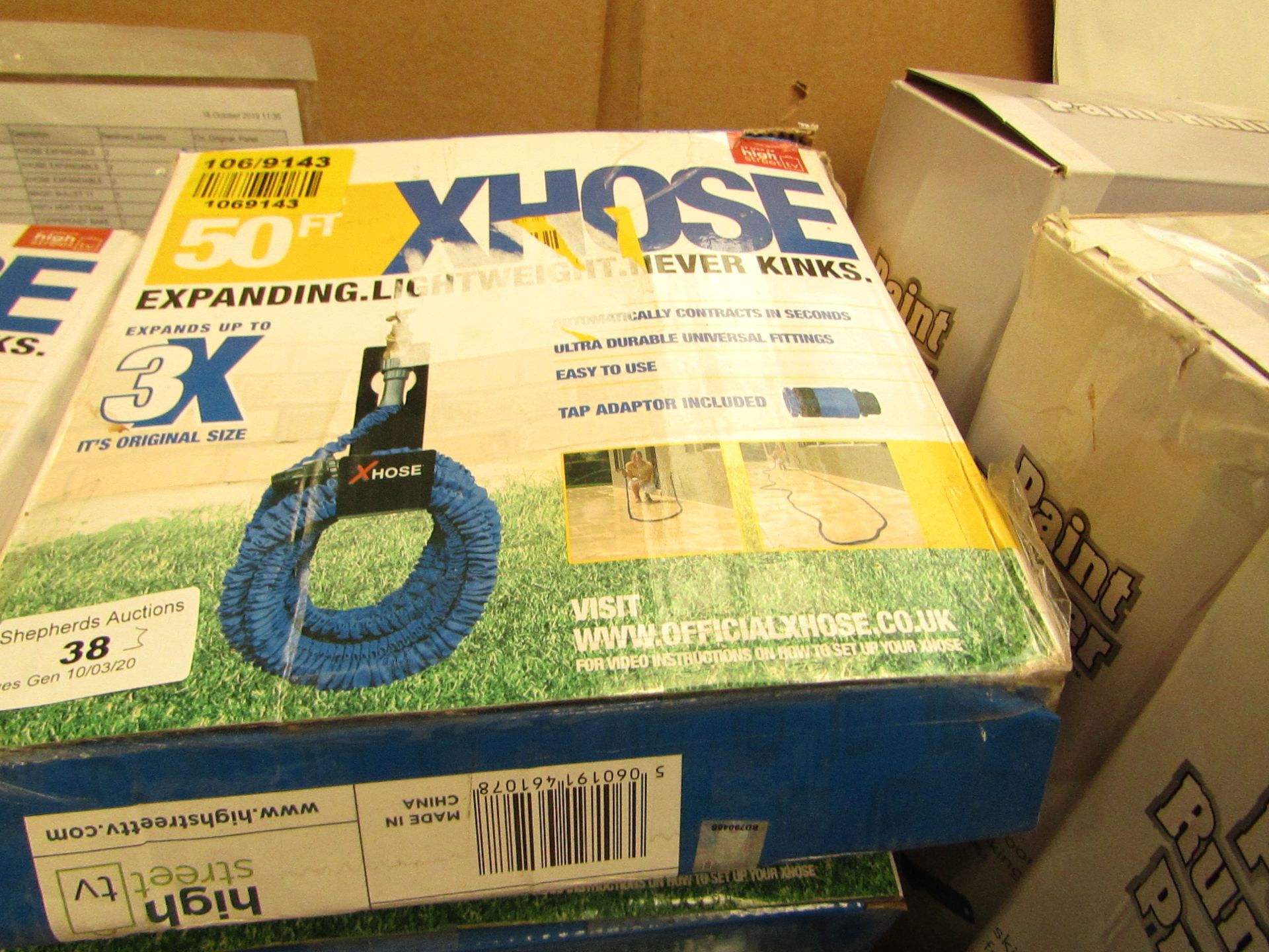 | 3x | XHOSE 50FT | UNCHECKED AND BOXED | NO ONLINE RE-SALE | SKU C5060191461573 | RRP œ29.99 |