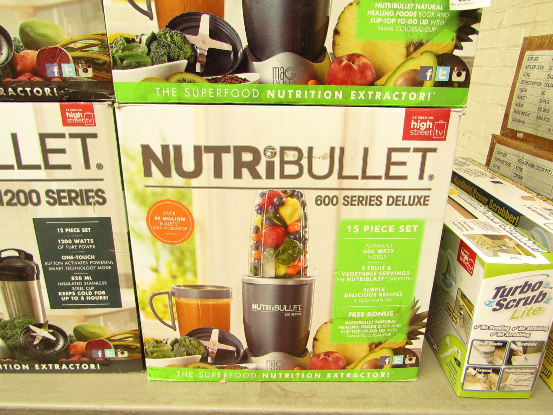 | 1X | NUTRIBULLET 600 DELUXE SERIES | UNCHECKED AND BOXED | NO ONLINE RE-SALE | SKU C5060191467346
