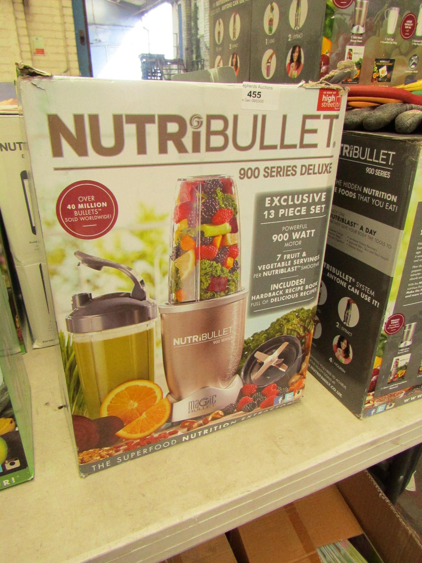 | 1x | NUTRIBULLET 900 SERIES DELUXE | UNCHECKED AND BOXED | NO ONLINE RE-SALE | SKU