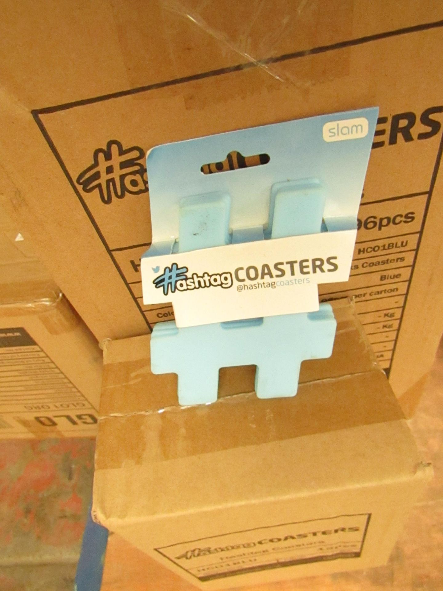 96x Hashtag coasters, new and boxed.