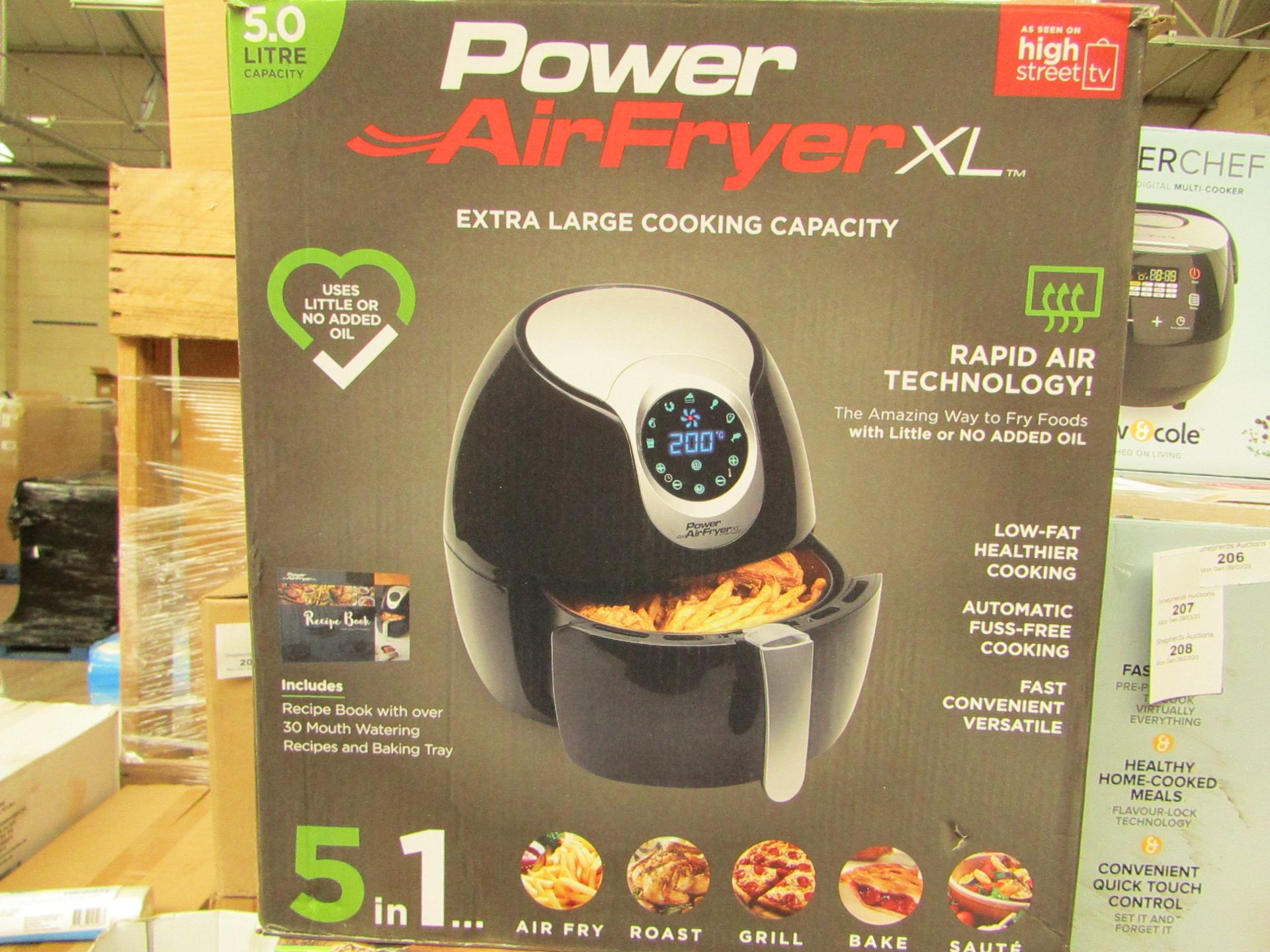 | 1X | POWER AIR FRYER 5L | UNCHECKED AND BOXED | NO ONLINE RE-SALE | SKU C5060191469838 | RRP £