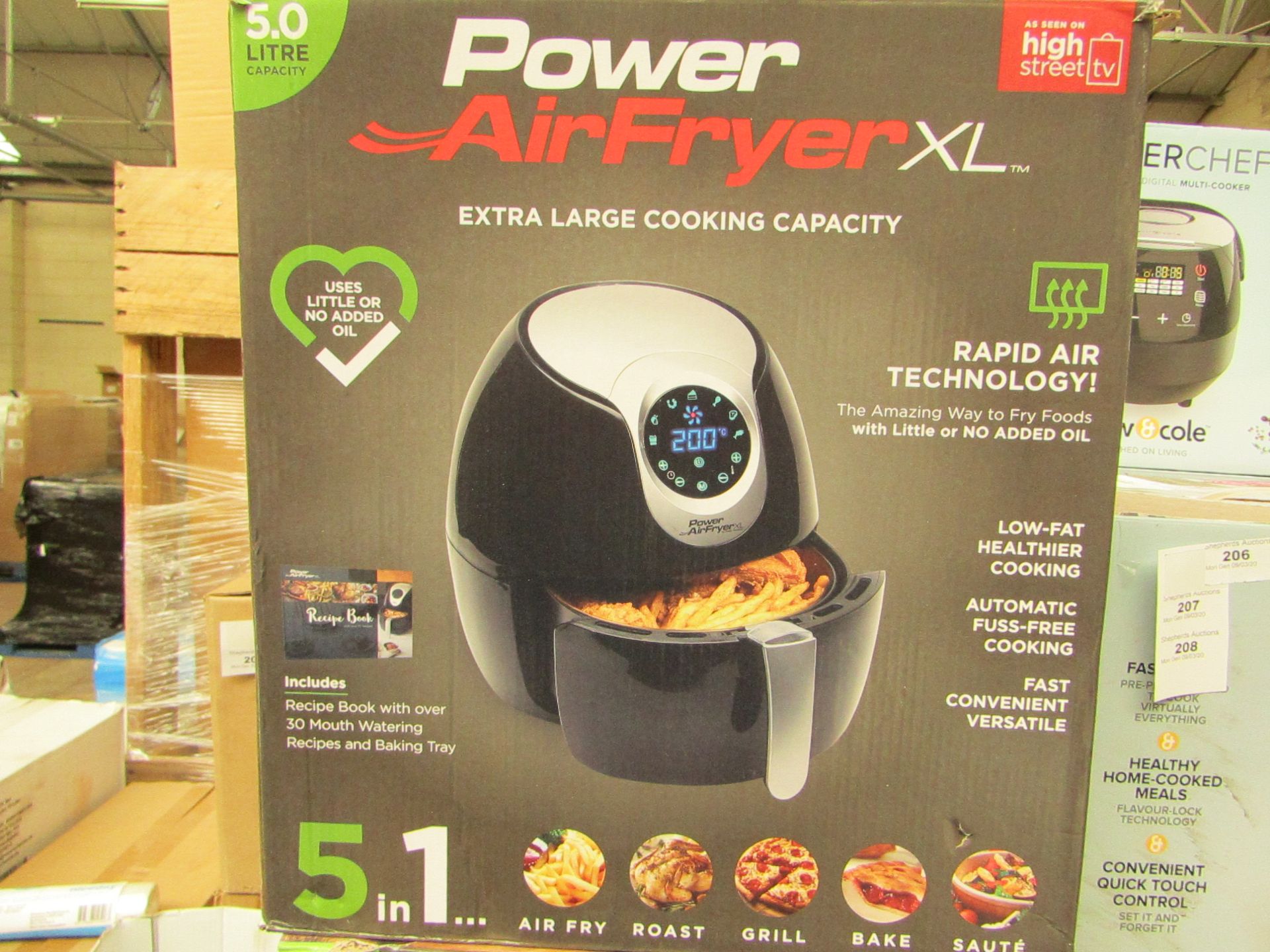 | 1X | POWER AIR FRYER 5L | UNCHECKED AND BOXED | NO ONLINE RE-SALE | SKU C5060191469838 | RRP £