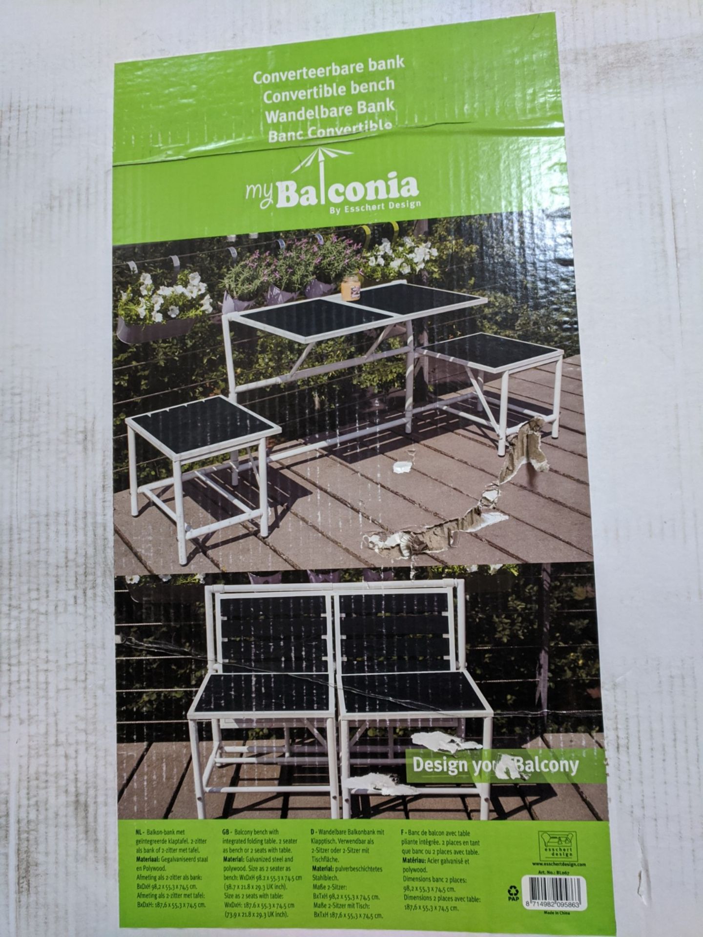 Brand new Multi Bench Set - Transforms from a bench to a picnic table as in picture - New sealed - Image 3 of 3
