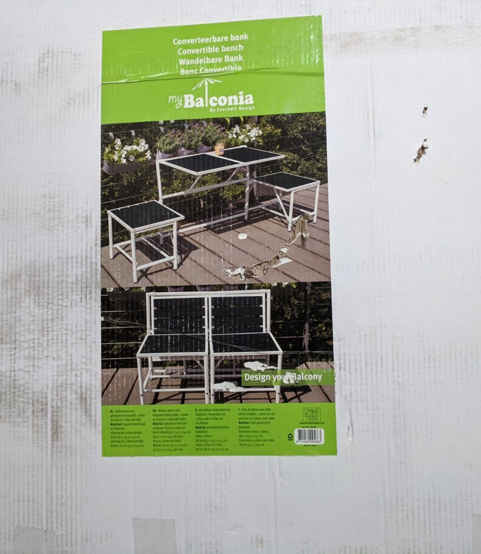 Brand new Multi Bench Set - Transforms from a bench to a picnic table as in picture - New sealed