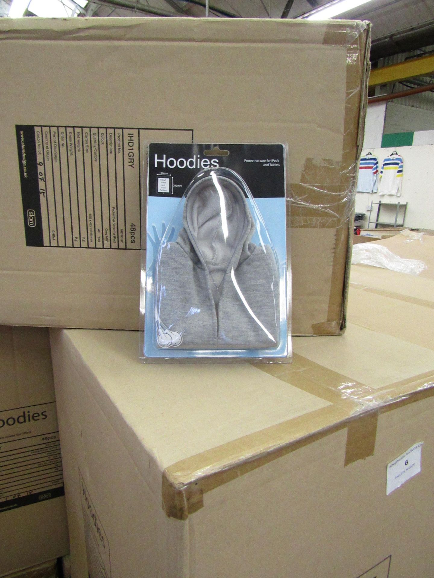 Pallet of approx 450 Hoodie Protective covers for iPods, new