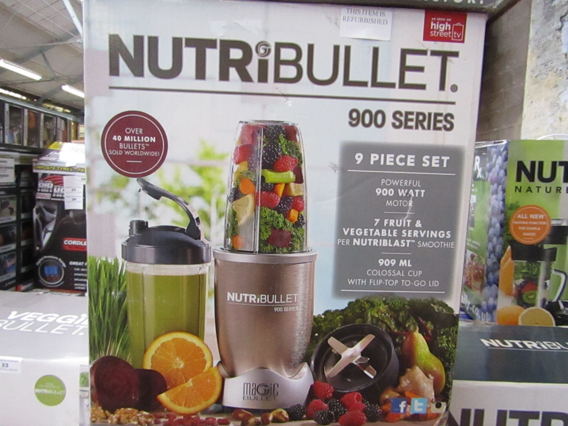 | 1x | NUTRIBULLET 900 SERIES | REFURBISHED AND BOXED | NO ONLINE RE-SALE | SKU C5060191467353 | RRP