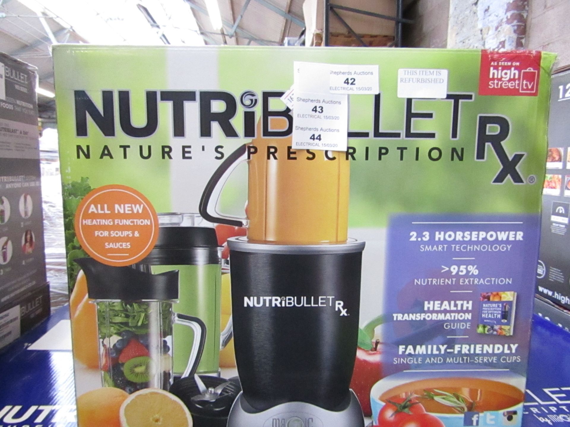 | 1X | NUTRIBULLET RX | REFURBISHED AND BOXED | NO ONLINE RE-SALE | SKU C5060191461238 | RRP £129:99