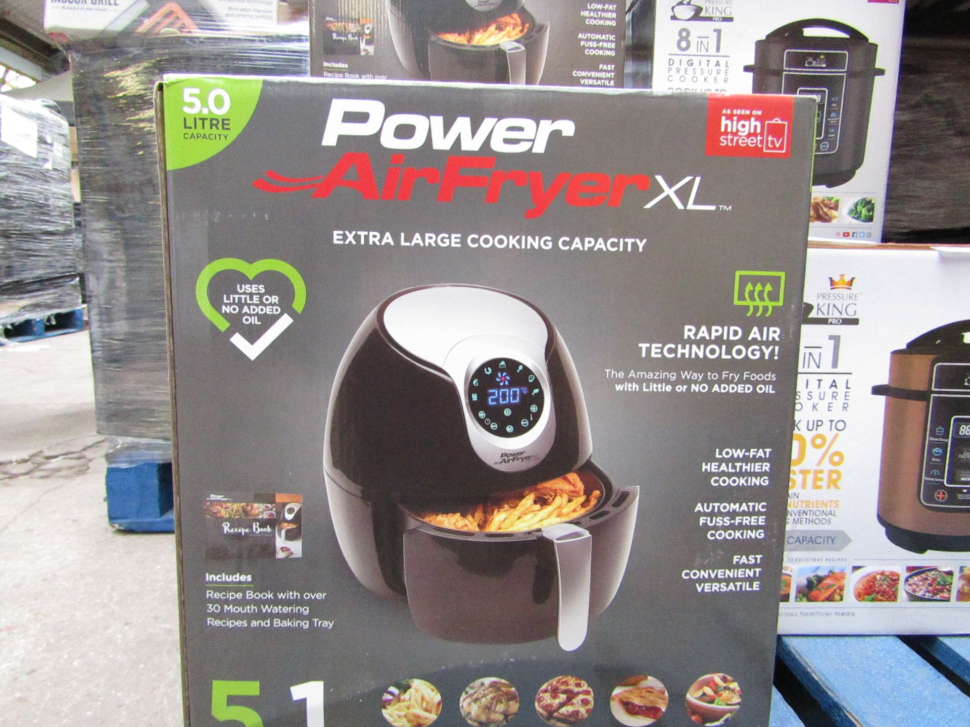 | 1X | POWER AIR FRYER 5L | REFURBISHED AND BOXED | NO ONLINE RE-SALE | SKU C5060191469838 | RRP £