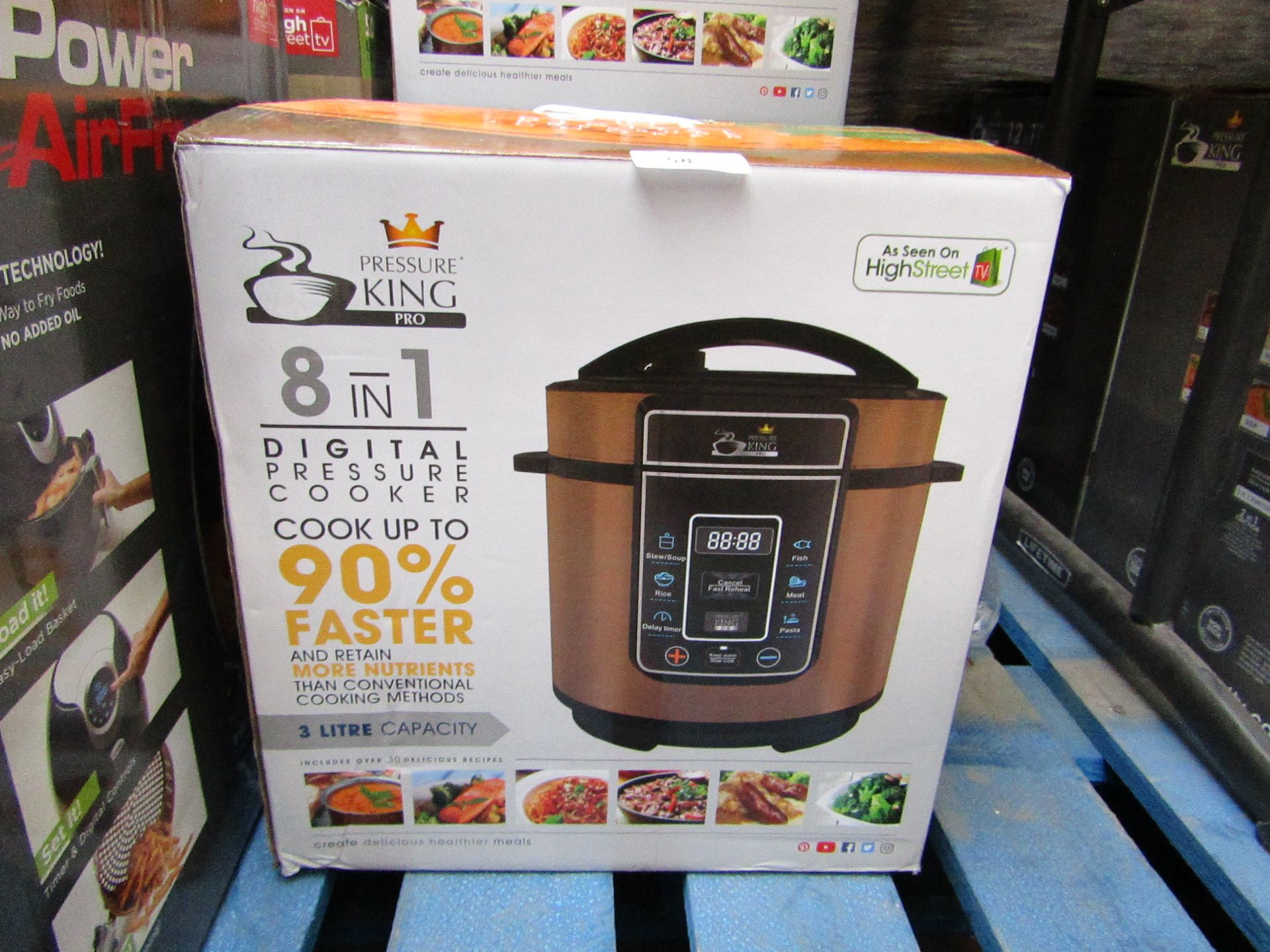 | 1X | PRESSURE KING PRO 8 IN 1 DIGITAL PRESSURE AND MULTI COOKER | REFURBISHED AND BOXED | NO