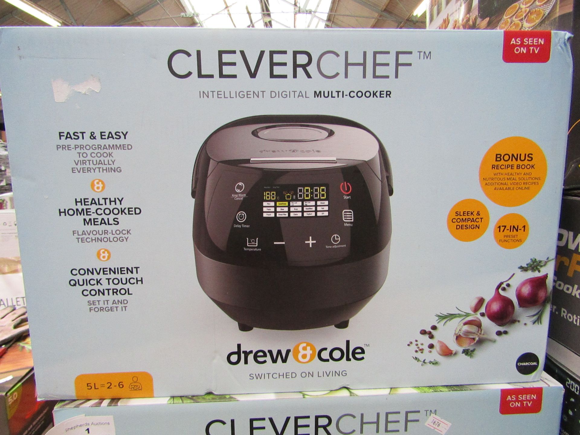 | 1x | DREW & COLE CLEVERCHEF | REFURBISHED AND BOXED | NO ONLINE RE-SALE | SKU C5060541511682 | RRP