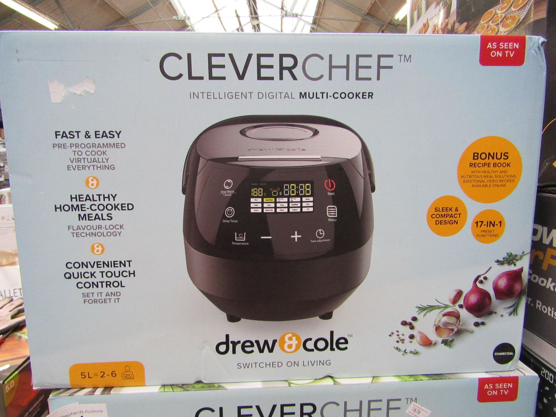 | 1x | DREW & COLE CLEVERCHEF | REFURBISHED AND BOXED | NO ONLINE RE-SALE | SKU C5060541511682 | RRP