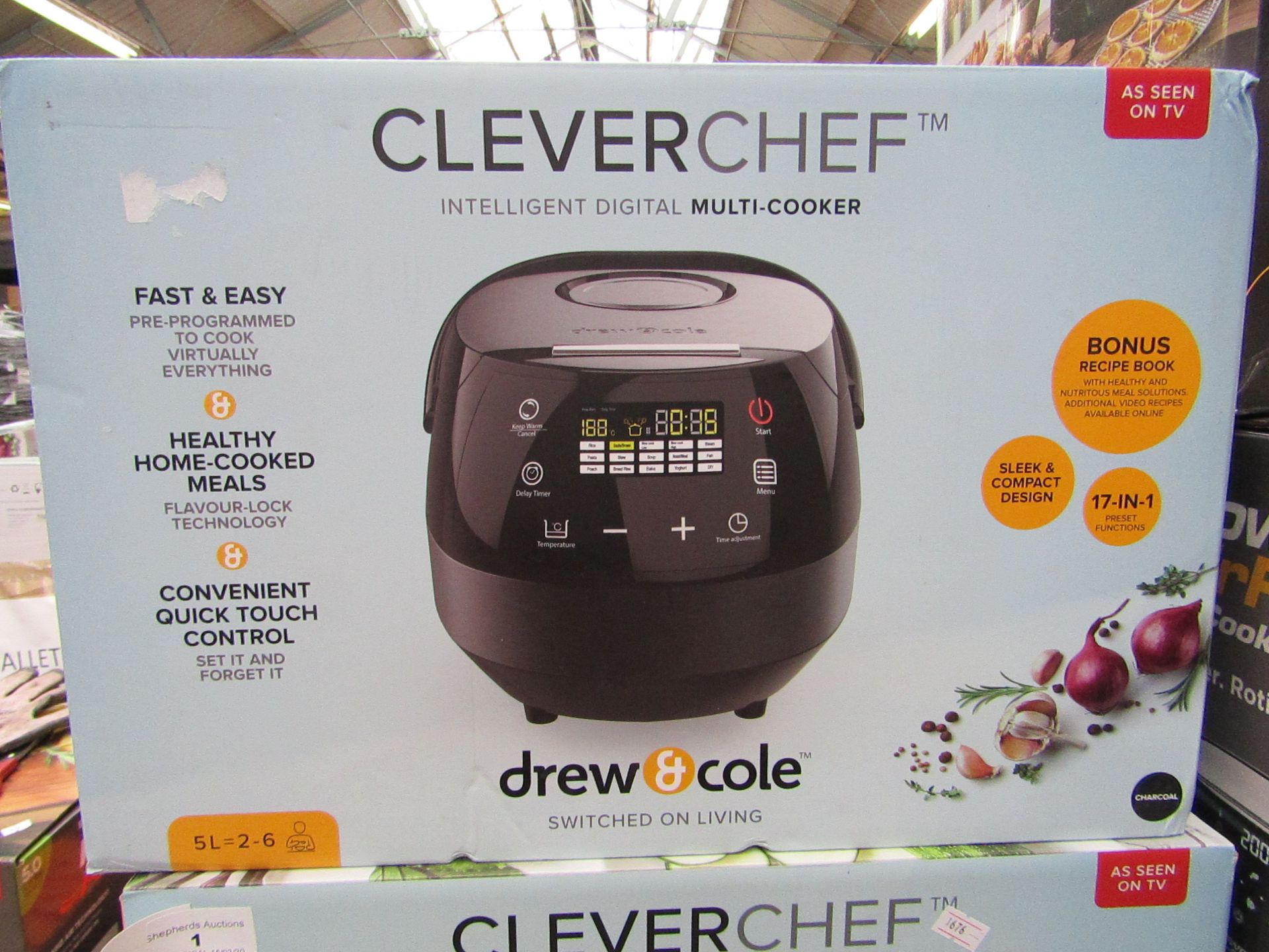 | 1x | DREW & COLE CLEVERCHEF | REFURBISHED AND BOXED | NO ONLINE RE-SALE | SKU C5060541511682 | RRP