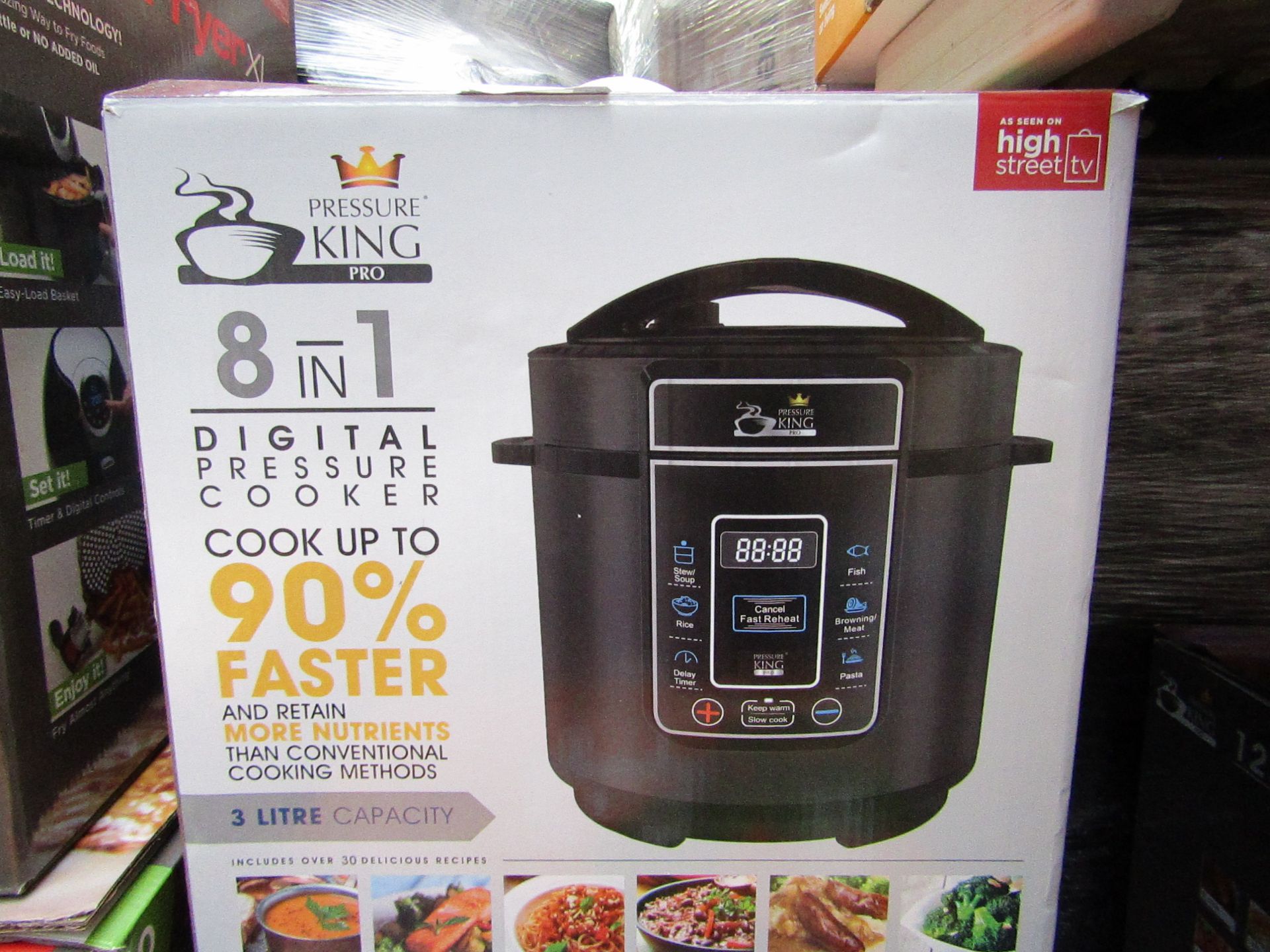 | 1X | PRESSURE KING PRO 8 IN 1 DIGITAL PRESSURE AND MULTI COOKER | REFURBISHED AND BOXED | NO
