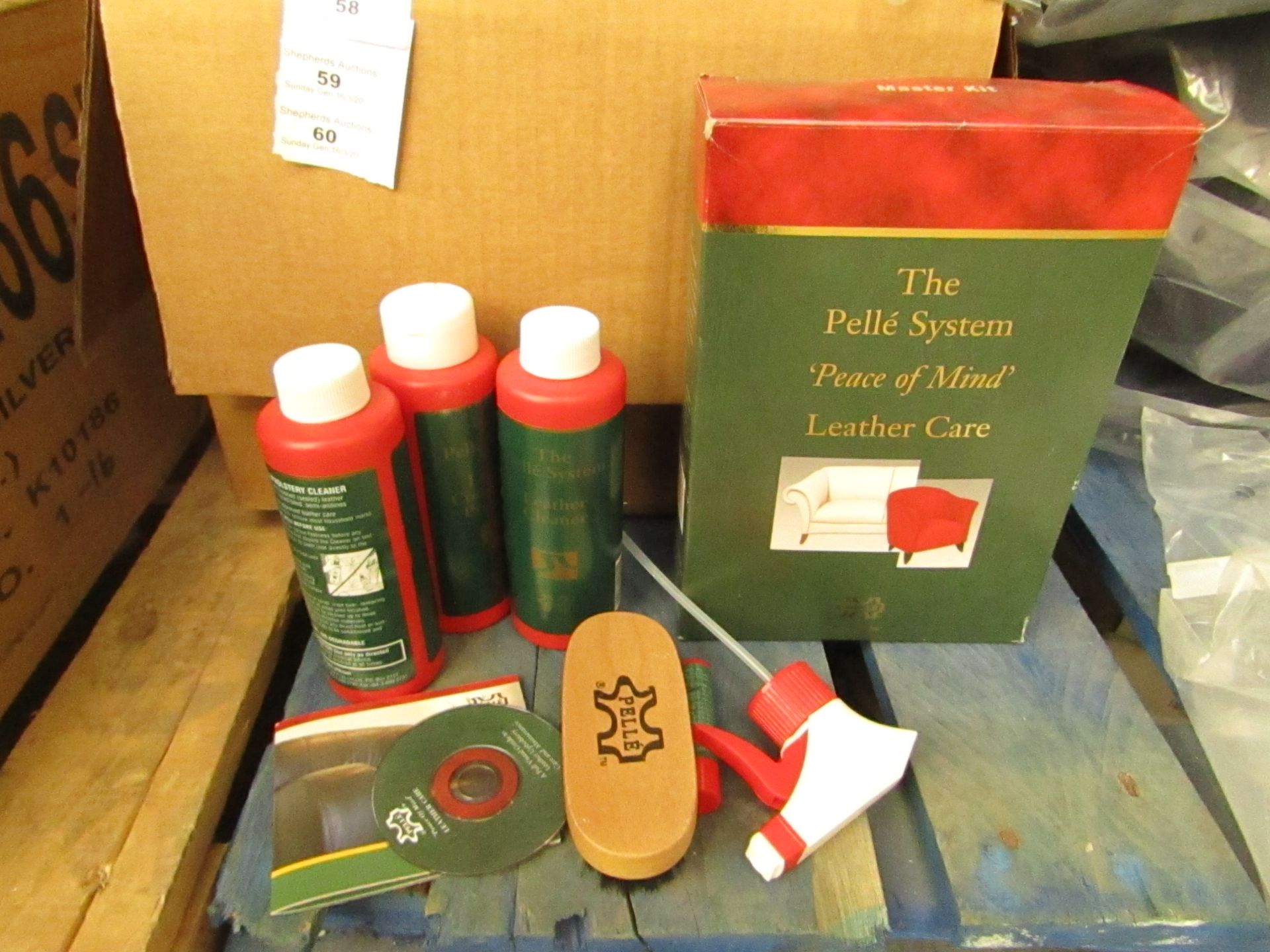 The Pelle System - Leather Care, and treatment - New and Boxed.