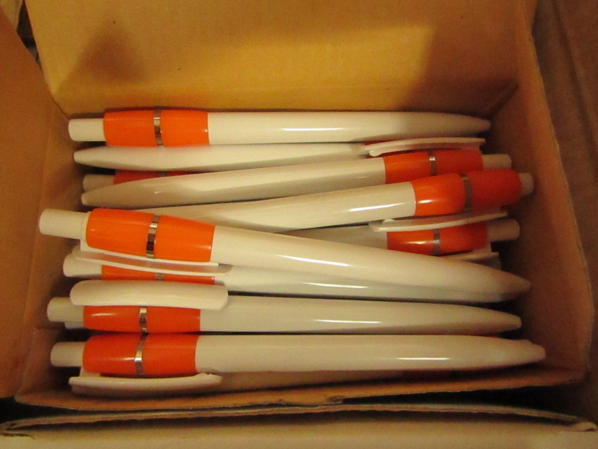 Box of 50 Black Ink Pens. See Image For Design