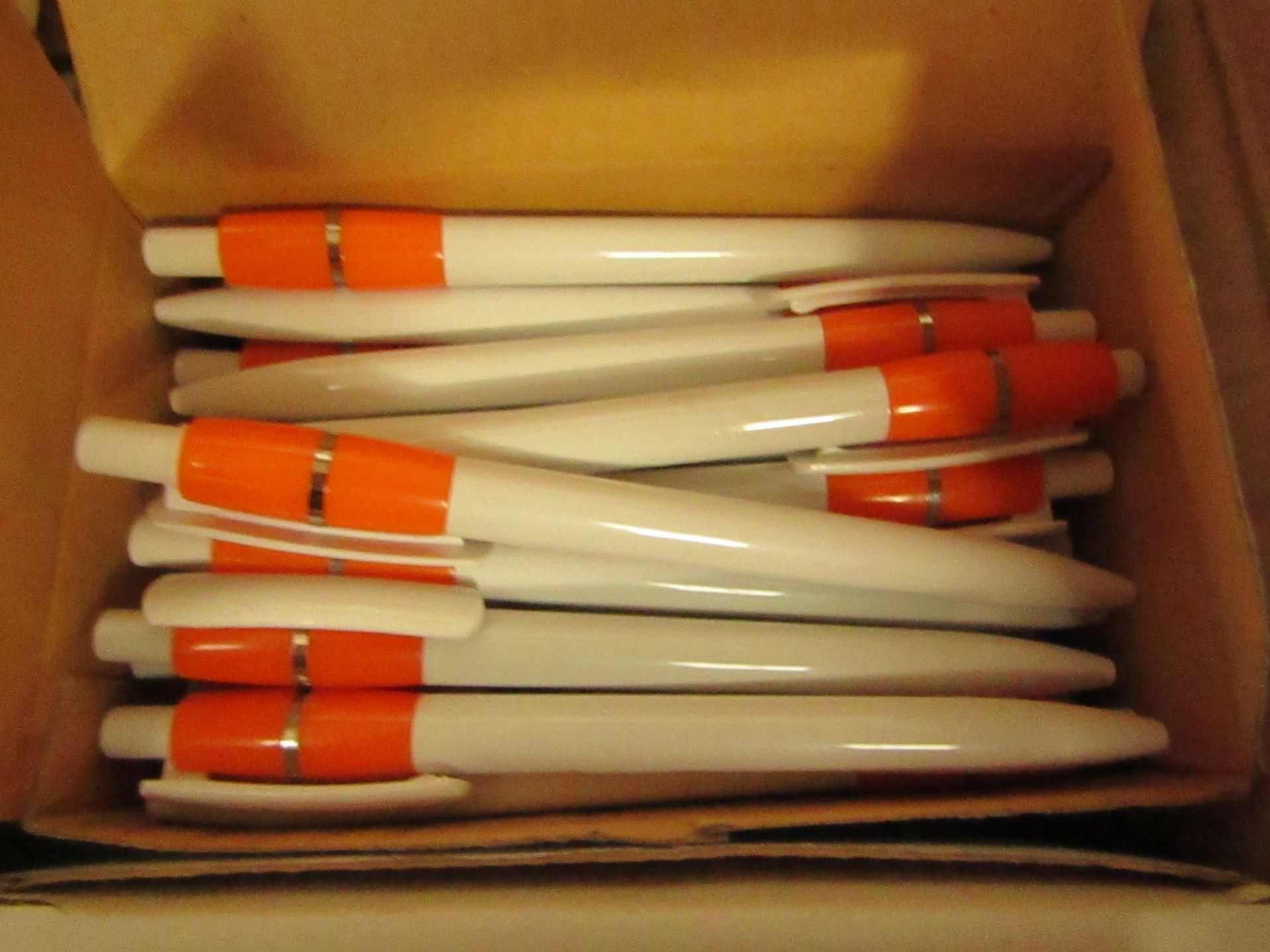 Box of 50 Black Ink Pens. See Image For Design