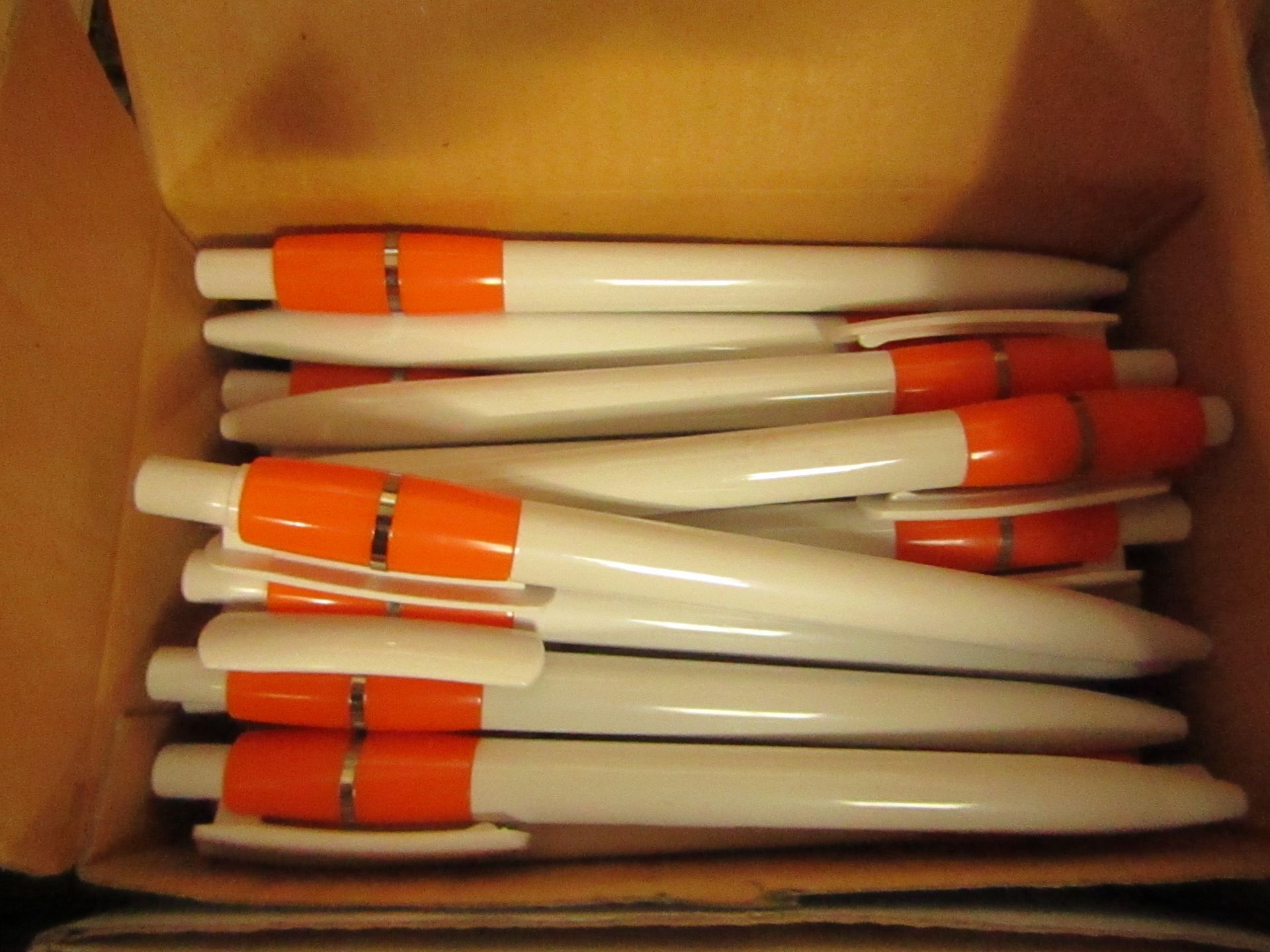 Box of 50 Black Ink Pens. See Image For Design