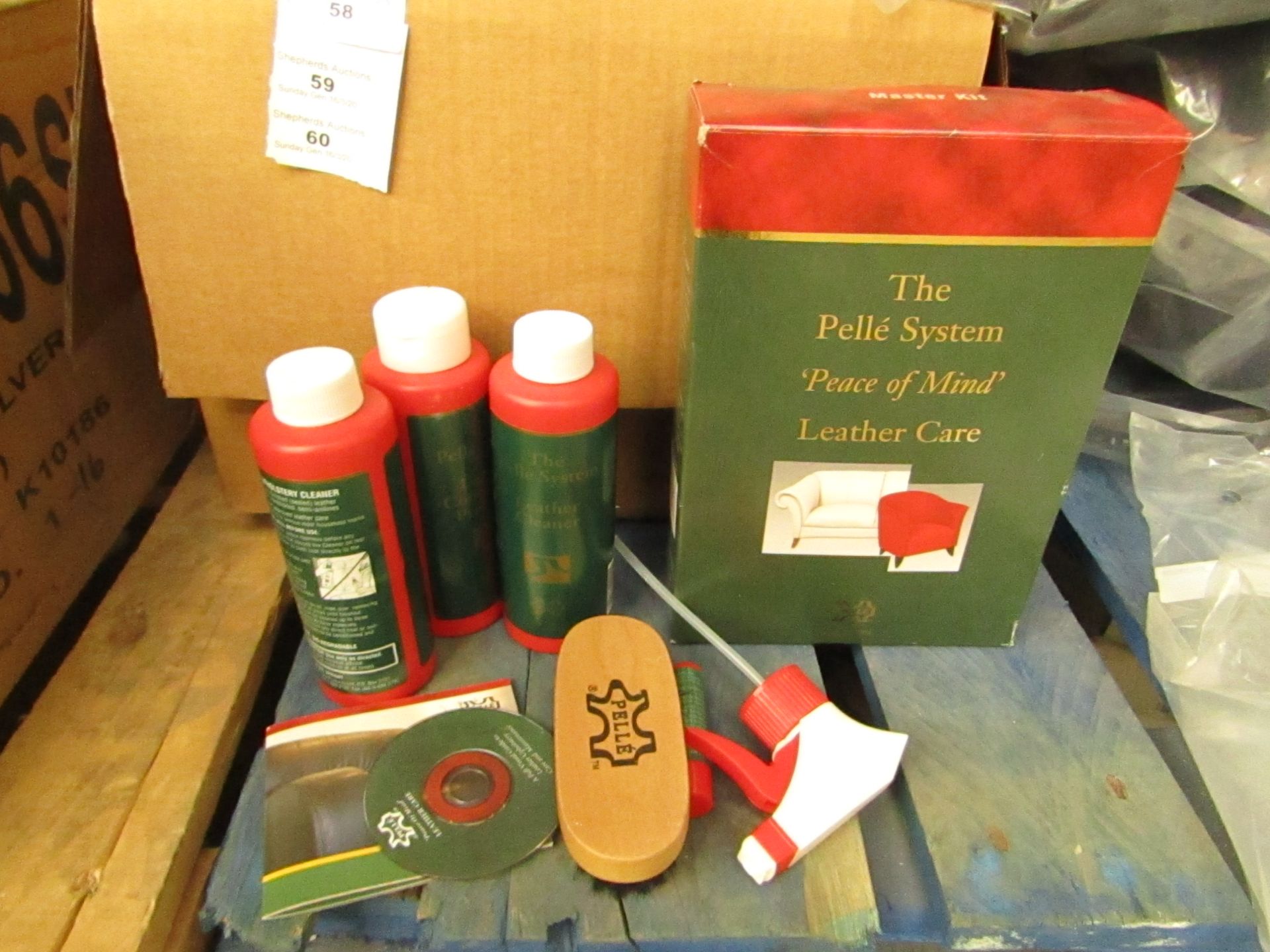 The Pelle System - Leather Care, and treatment - New and Boxed.