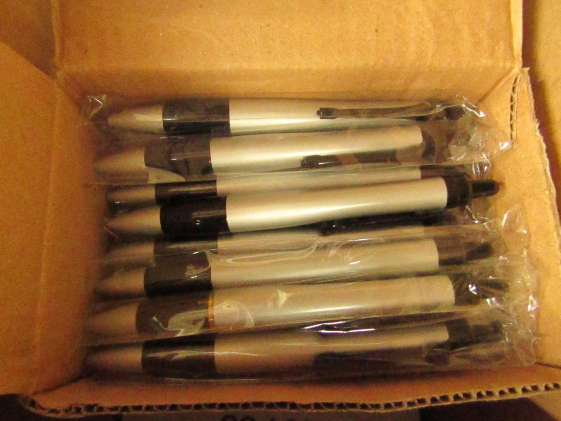Box of 50 Black Ink Pens. See Image For Design