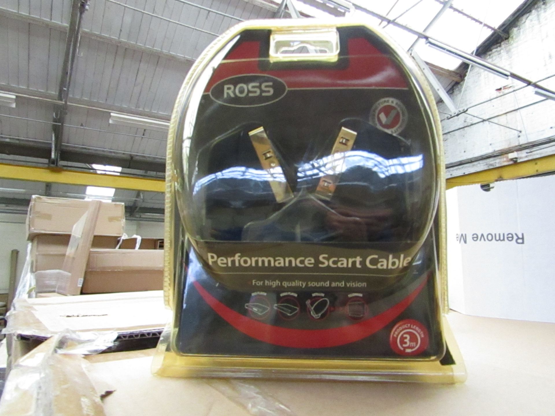 Box 24x Ross - Scart Leads (3m) - Packaged & Boxed.